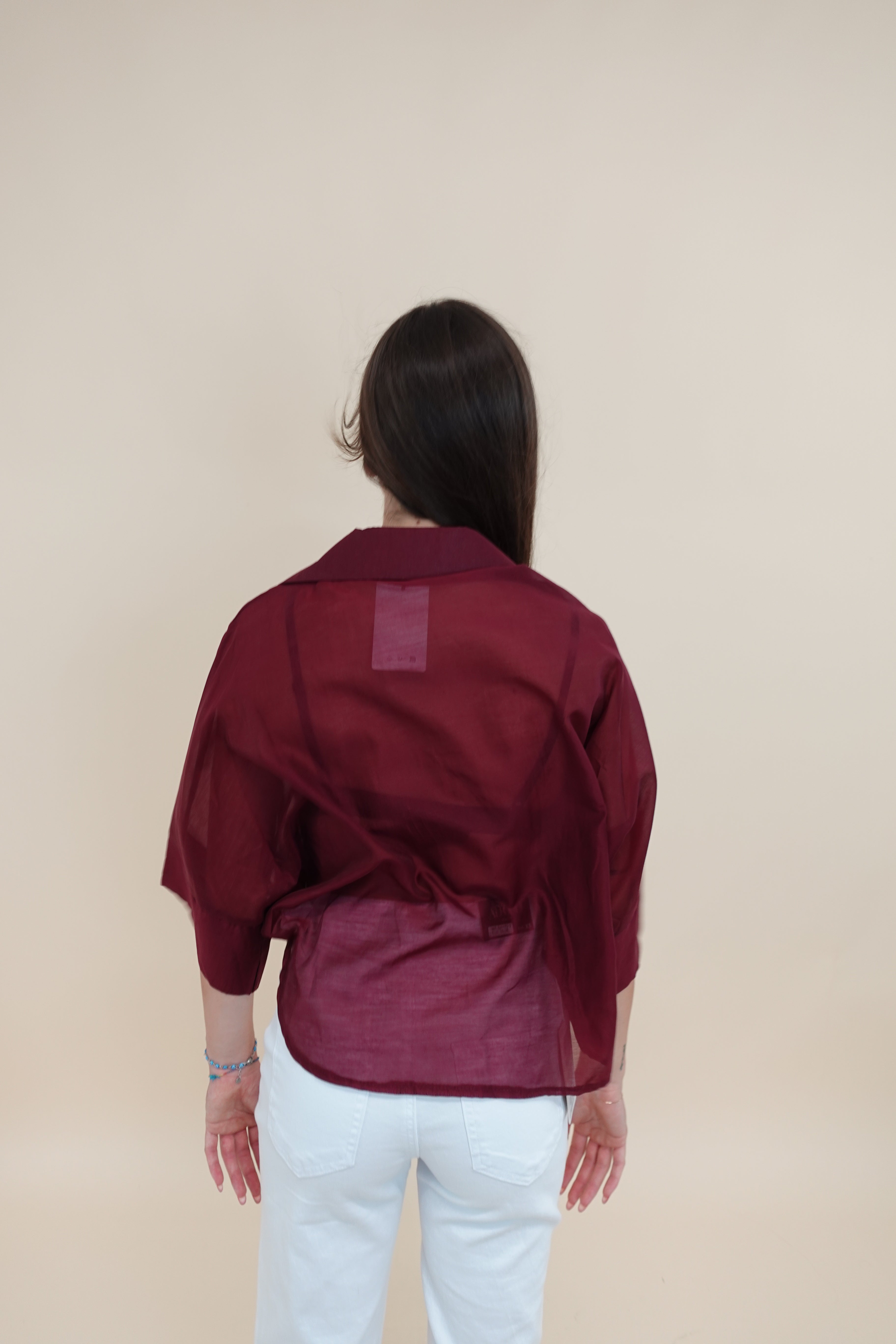 Camicia Forest Bordeaux