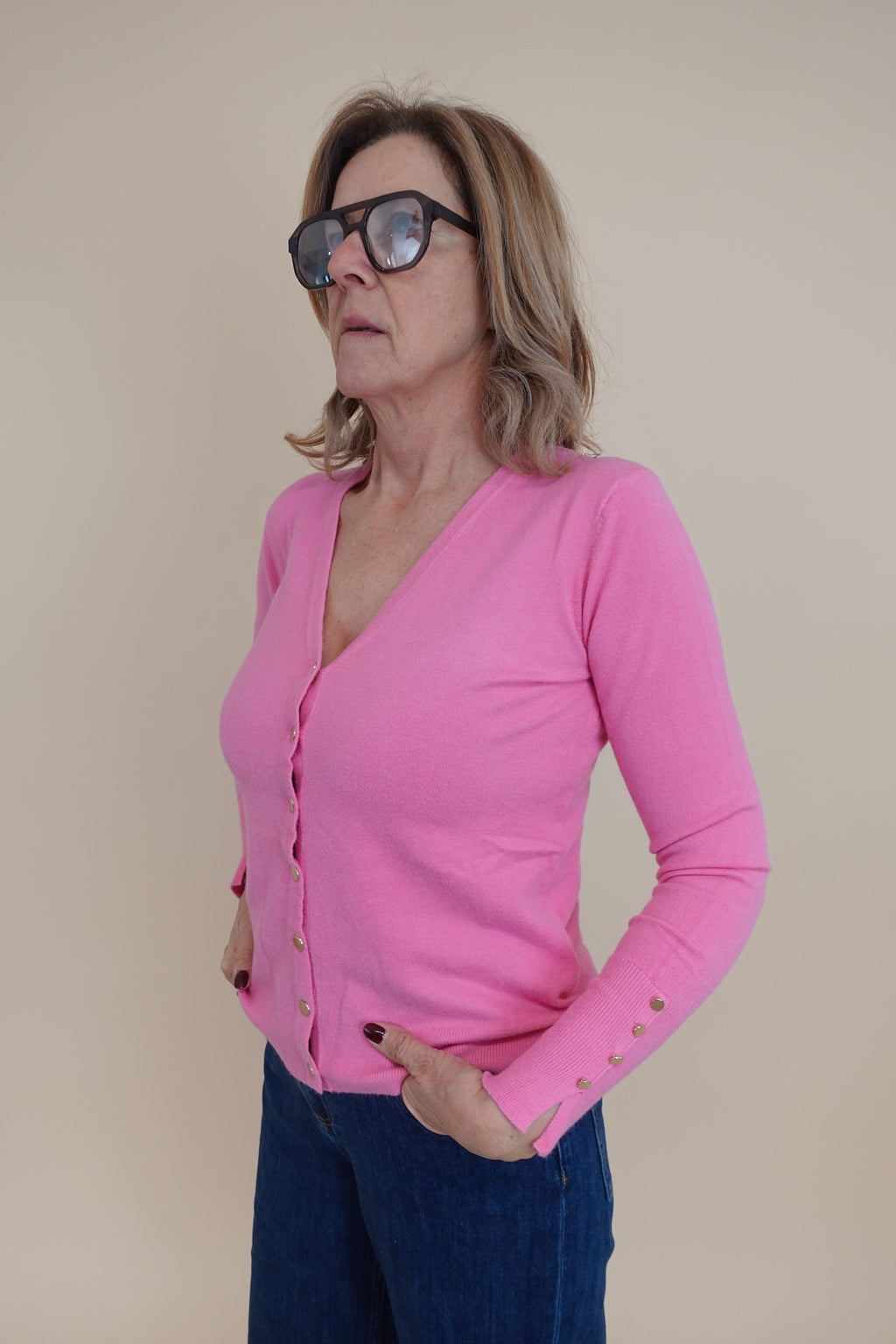 Cardigan Spring Rosa