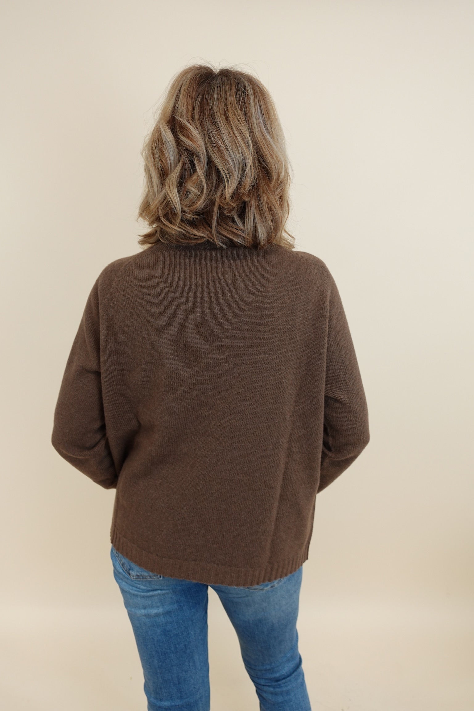 Maglione Rombi Marrone