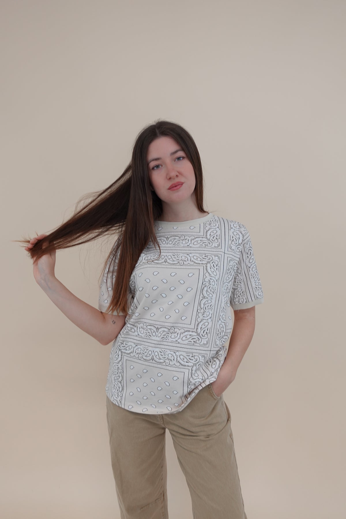 T-shirt Bandana Beige