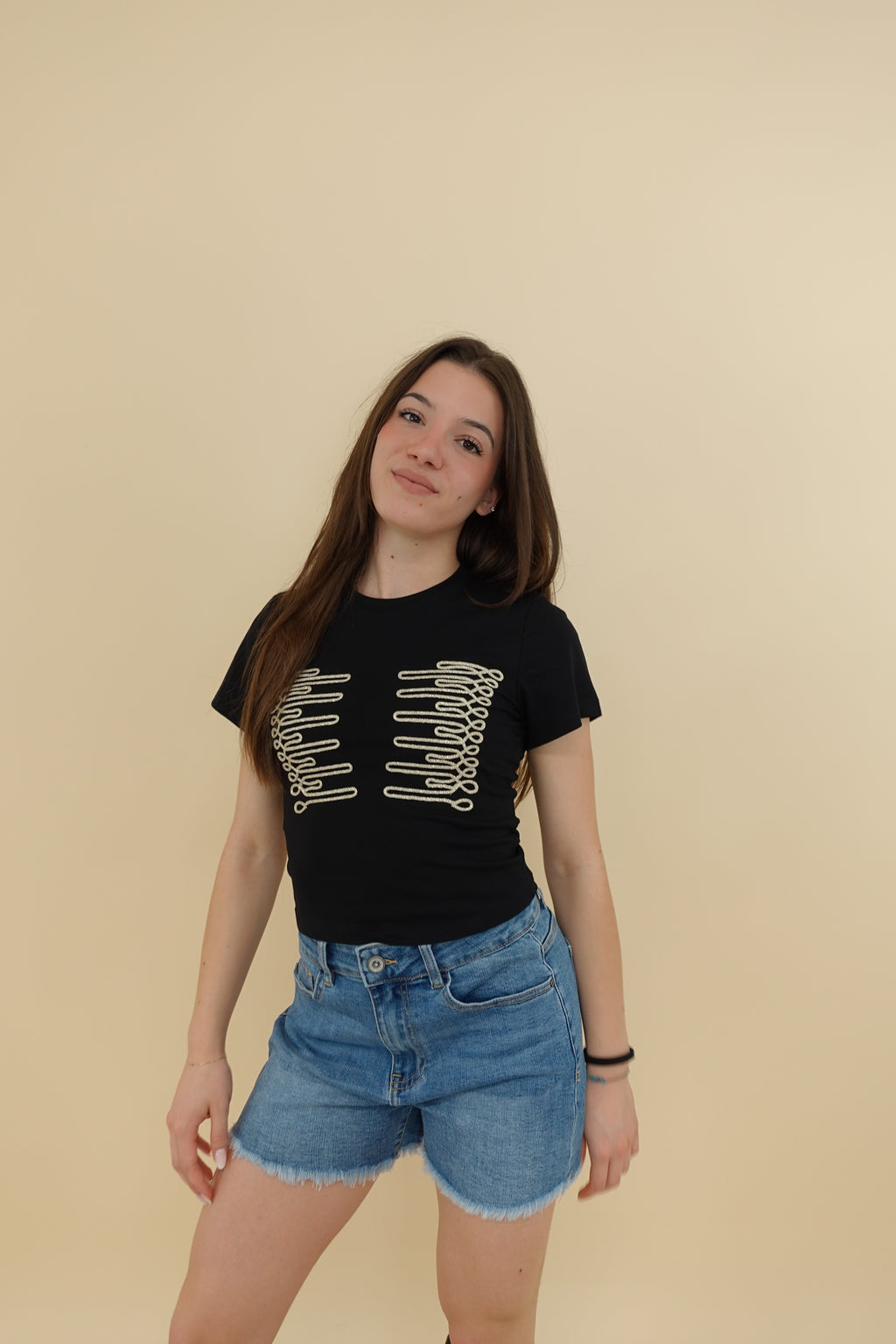 T-shirt Gold Nera