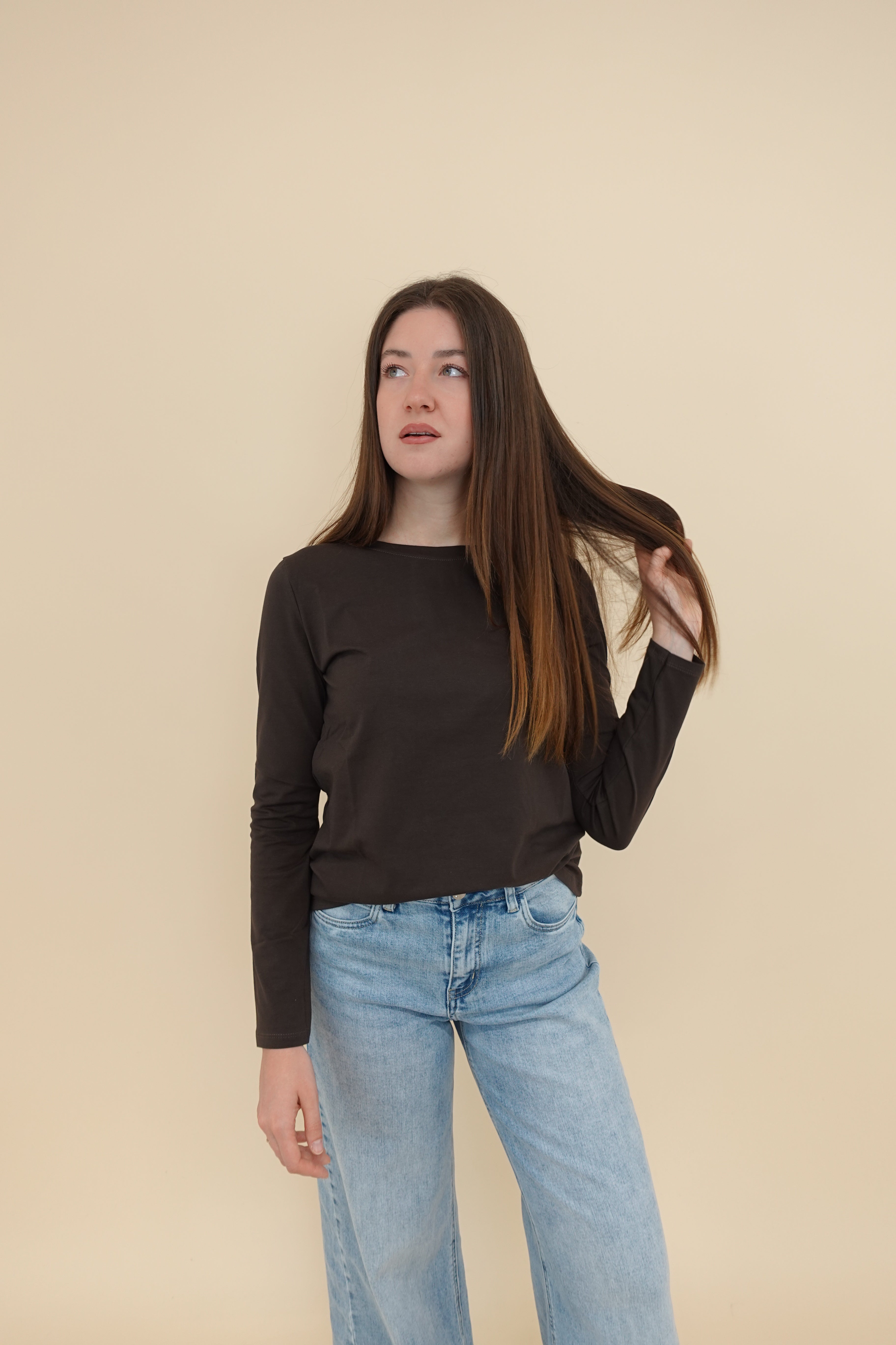 Maglia Basic Marrone