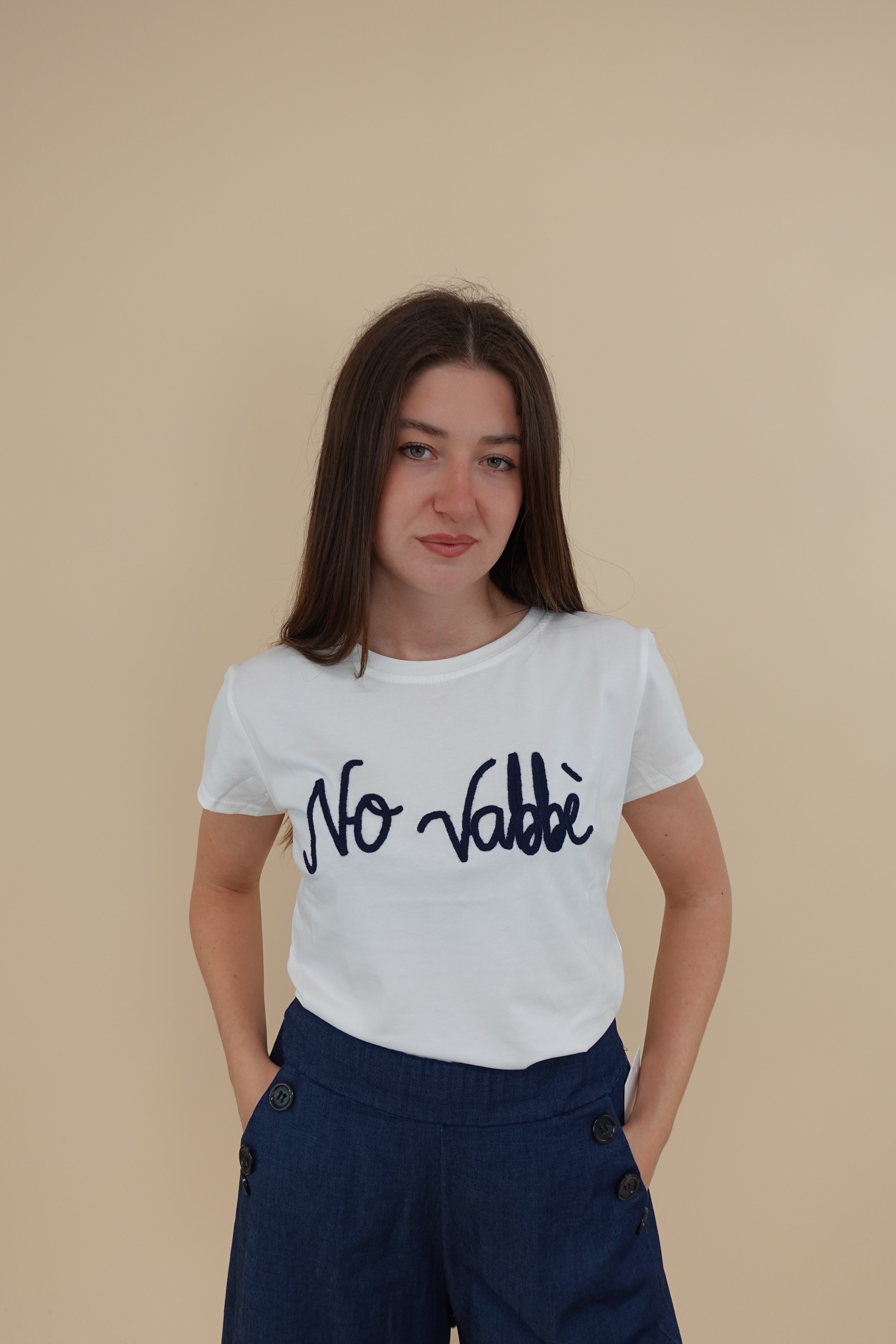 T-shirt No Vabbe Bianca