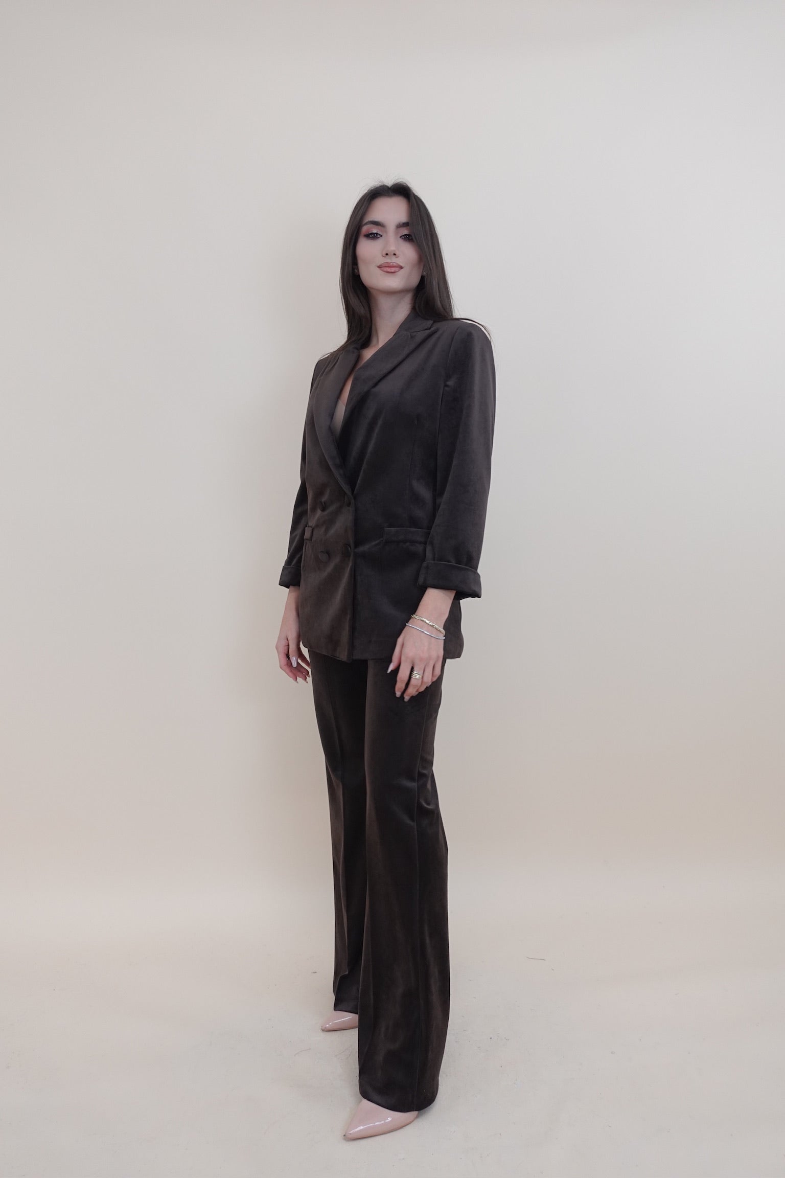 Giacca Velluto Marrone