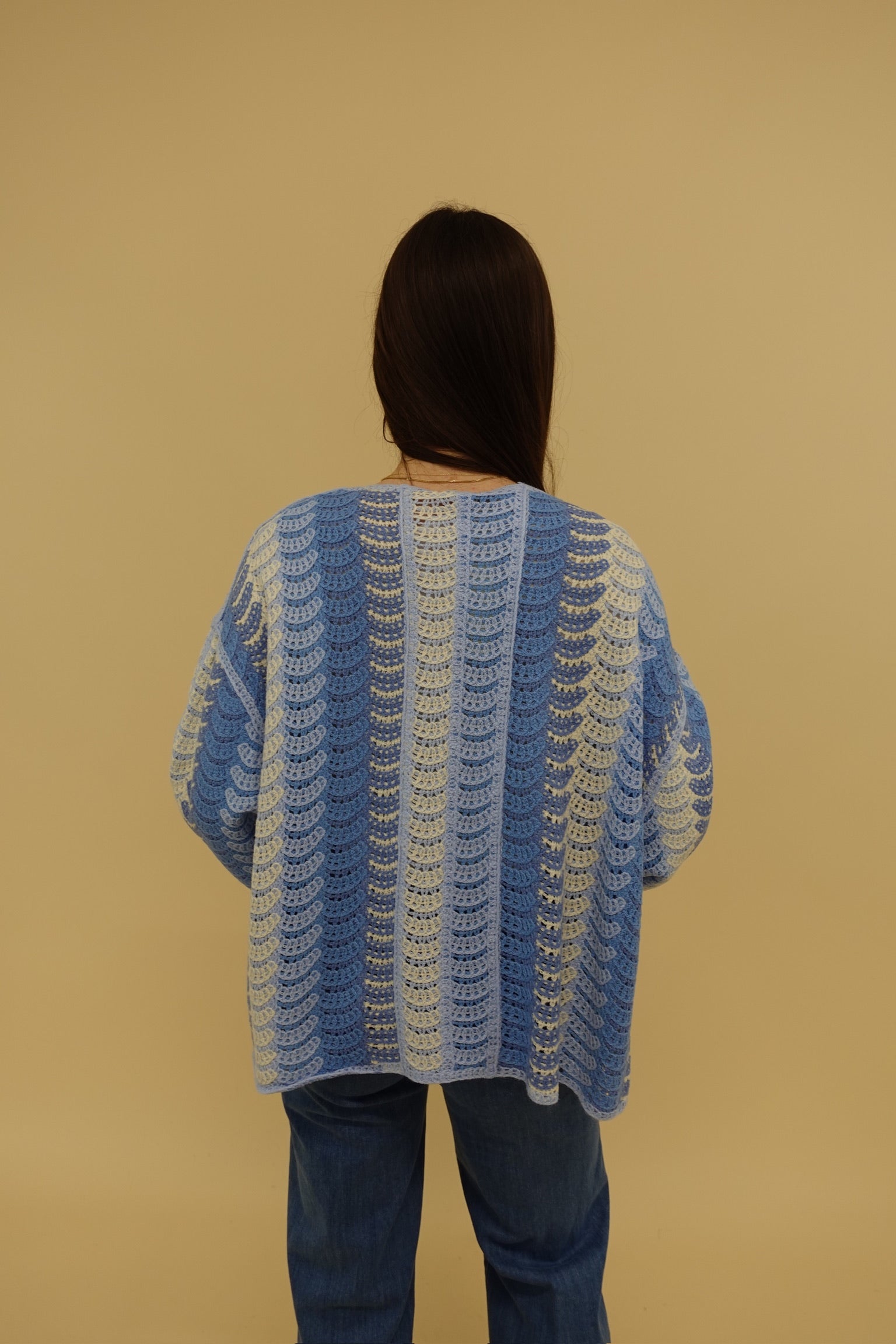 Cardigan Rainbow Azzurro