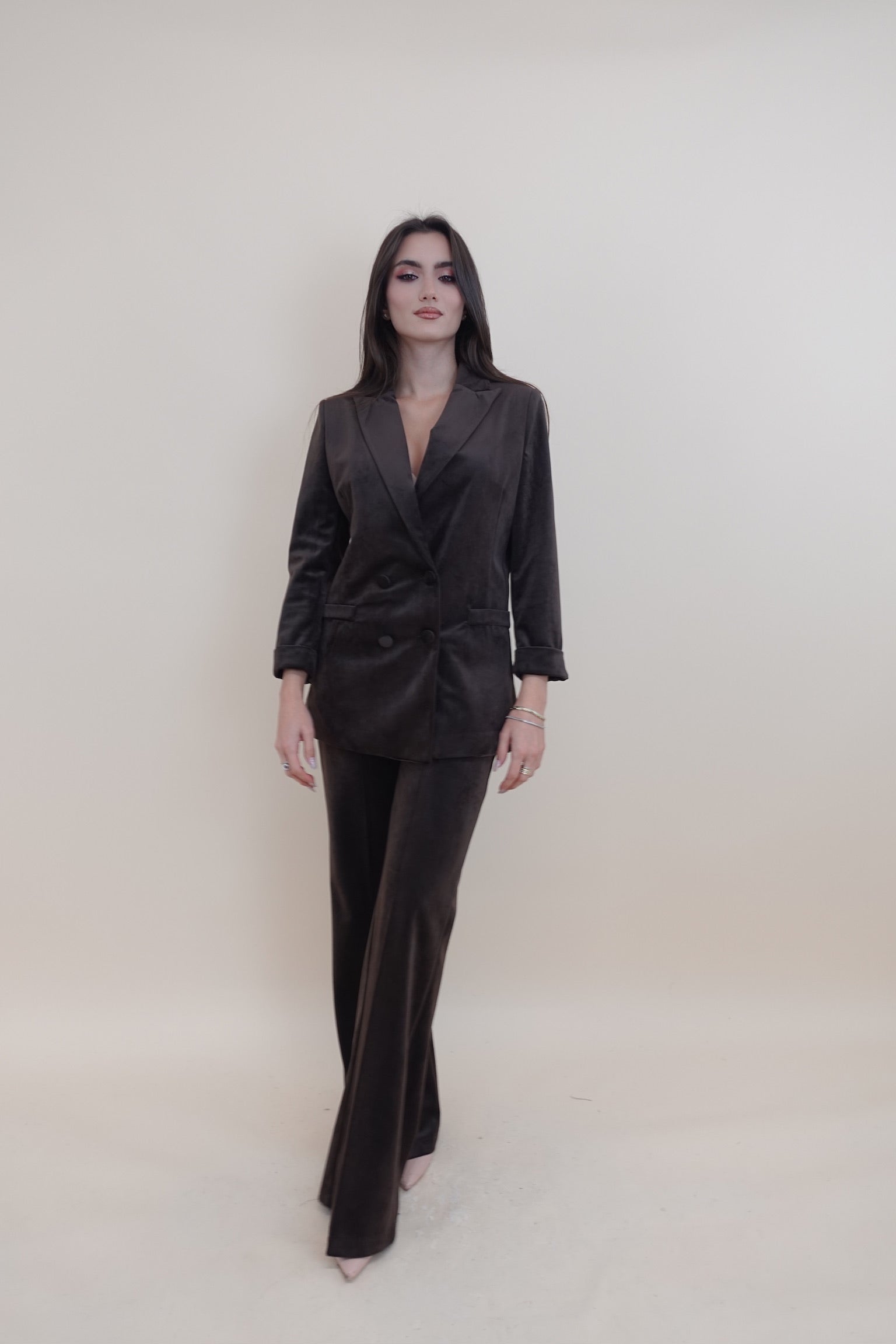 Giacca Velluto Marrone