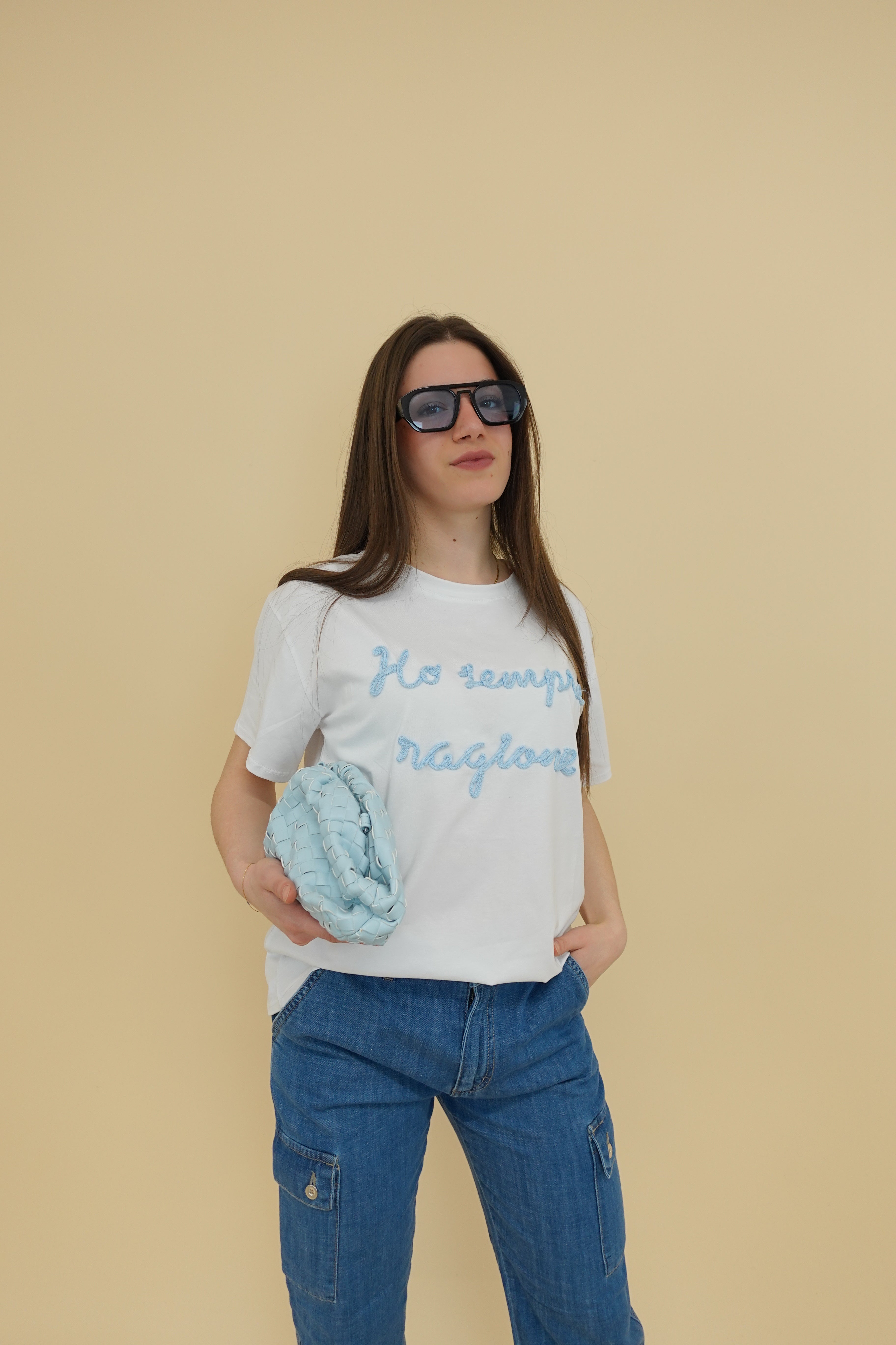 T-shirt "Ho ragione" Azzurra