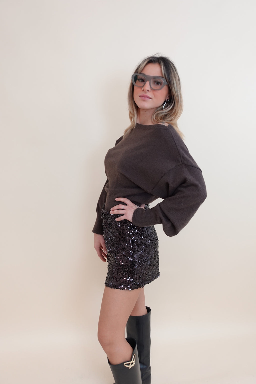 Maglia Giulia Marrone