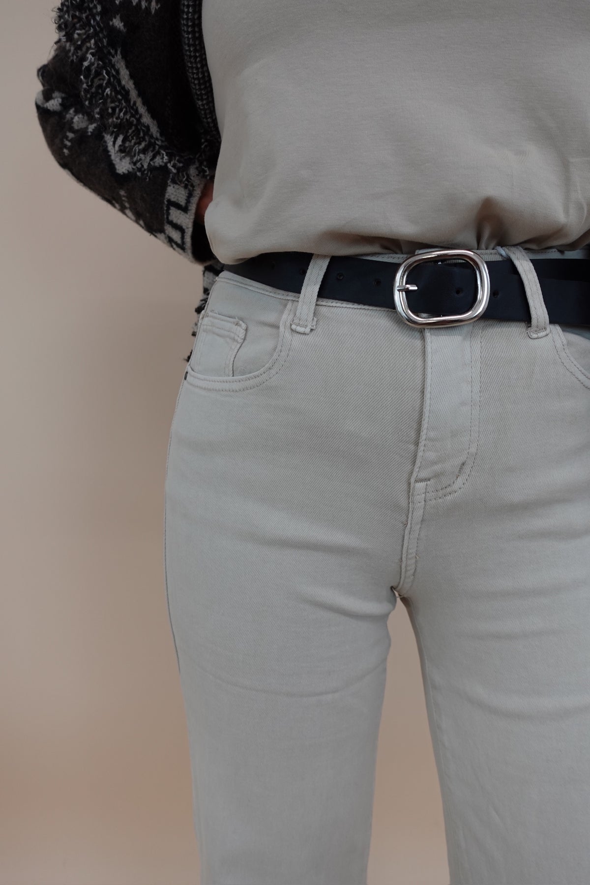 Jeans Palazzo Beige