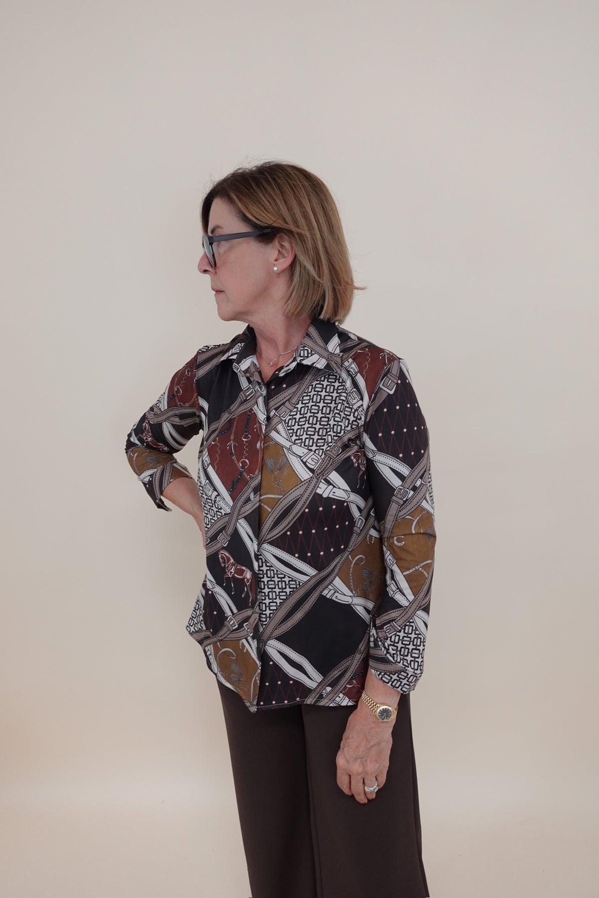 Camicia Fantasy Marrone
