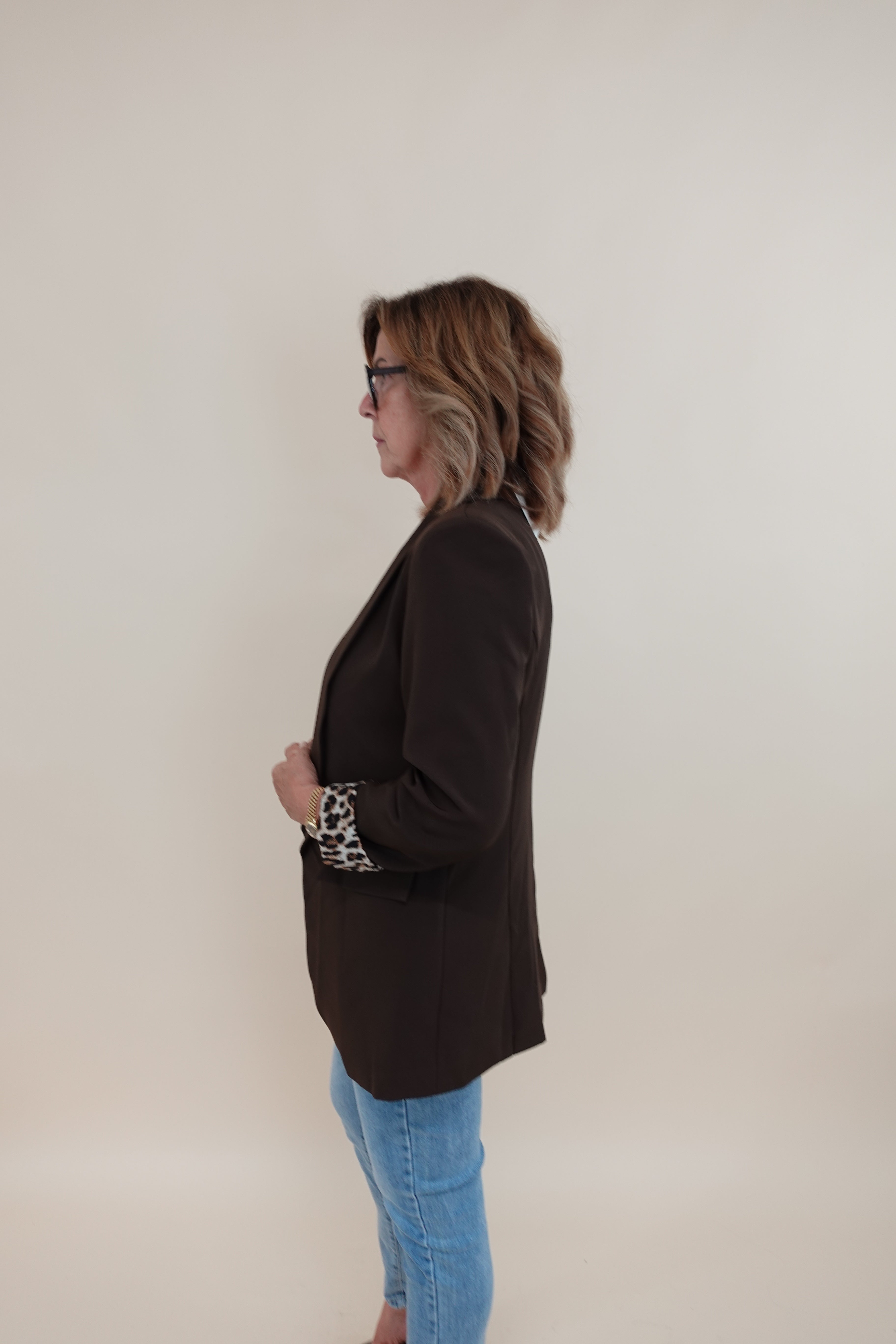 Giacca Leopard brown