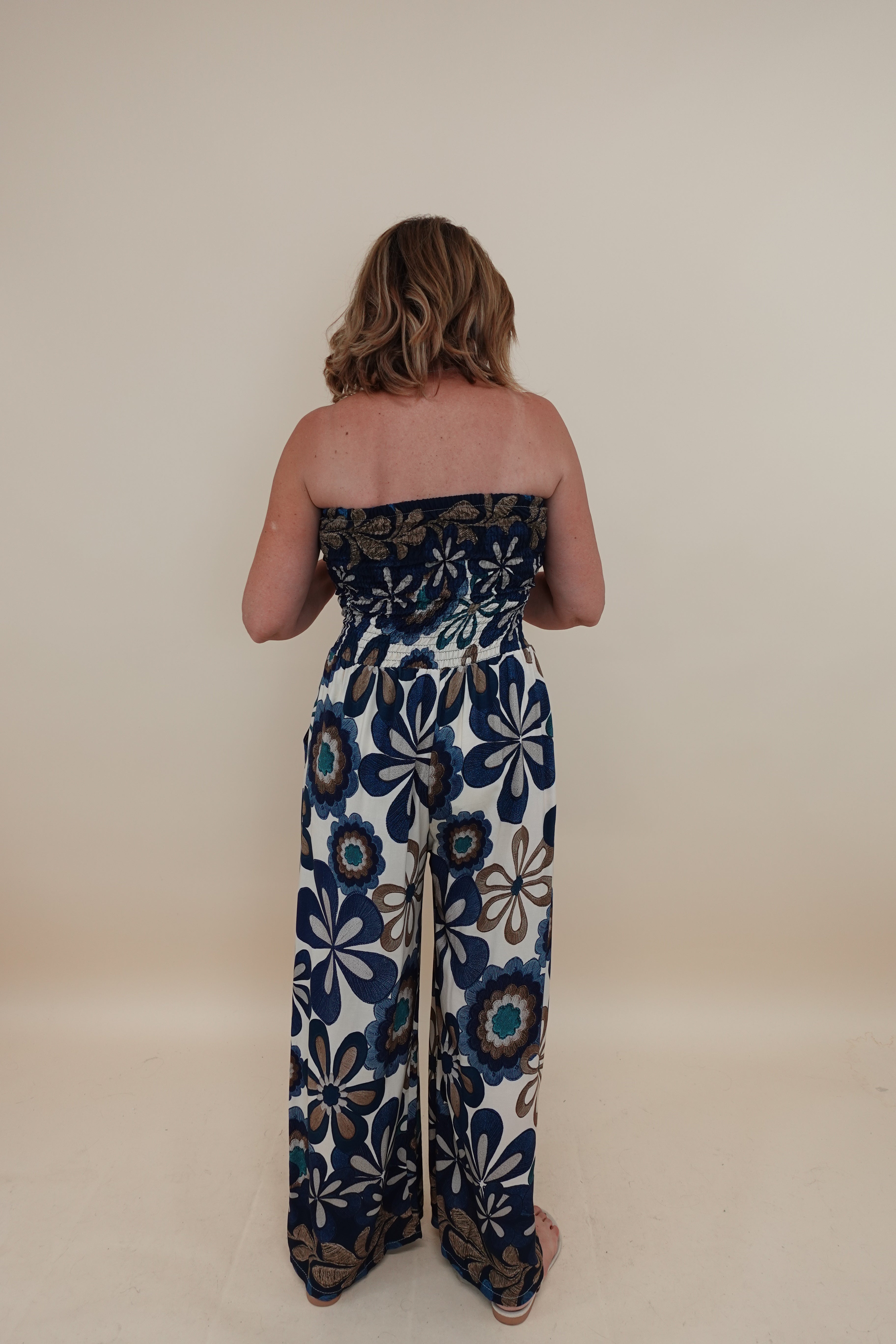 Tuta Flower Blu