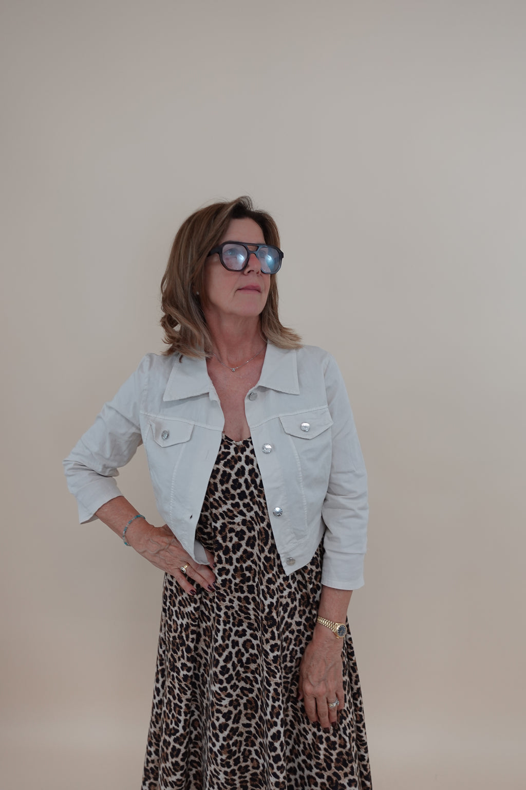 Giacca Crop Beige