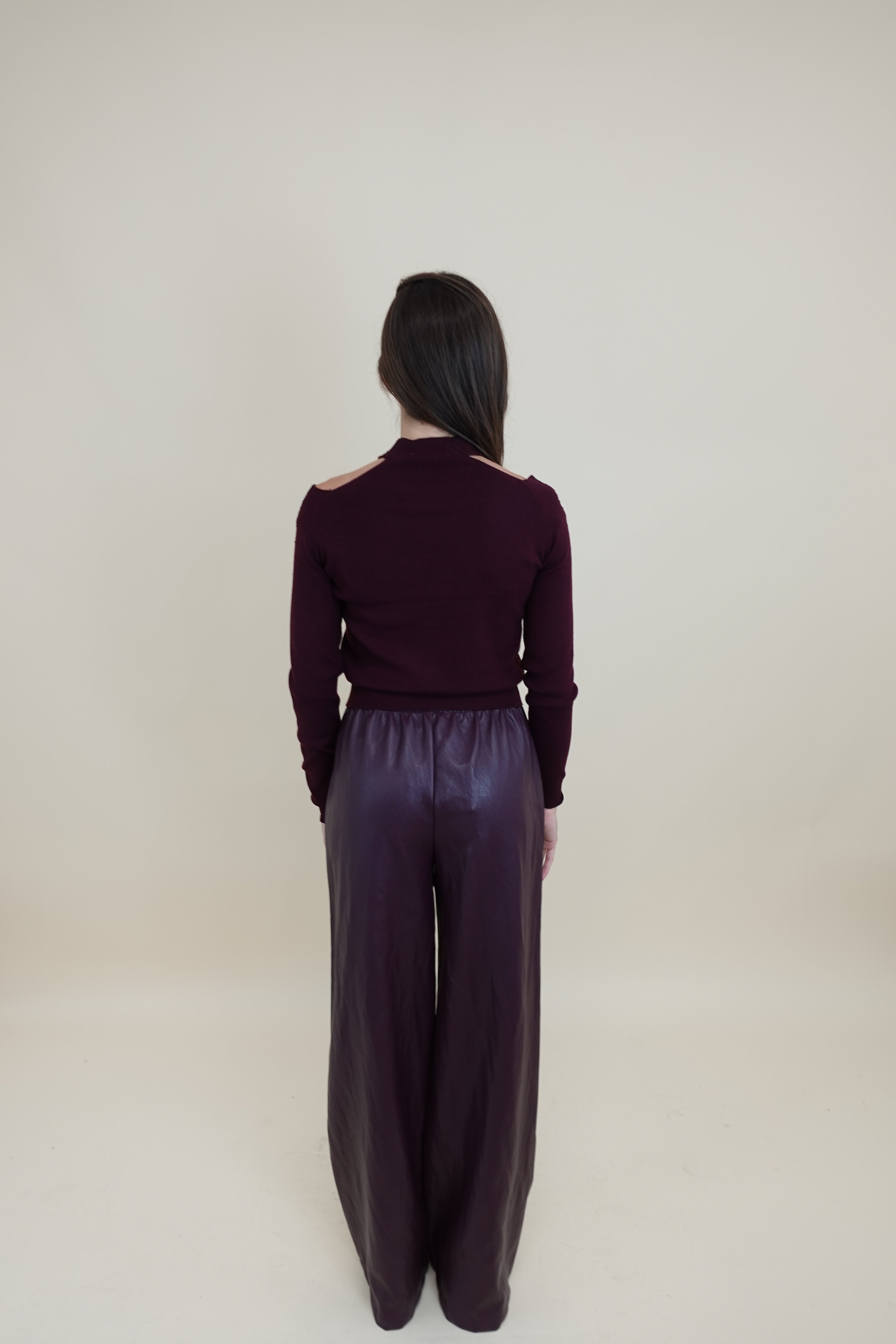 Pantalone Luna bordeaux