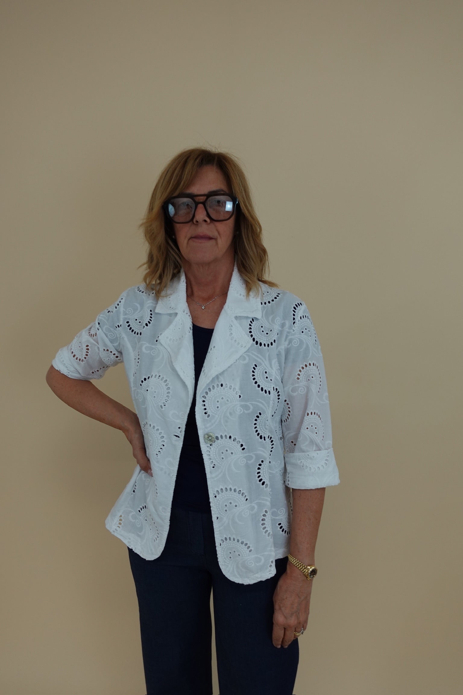 Giacca Margherita Bianco