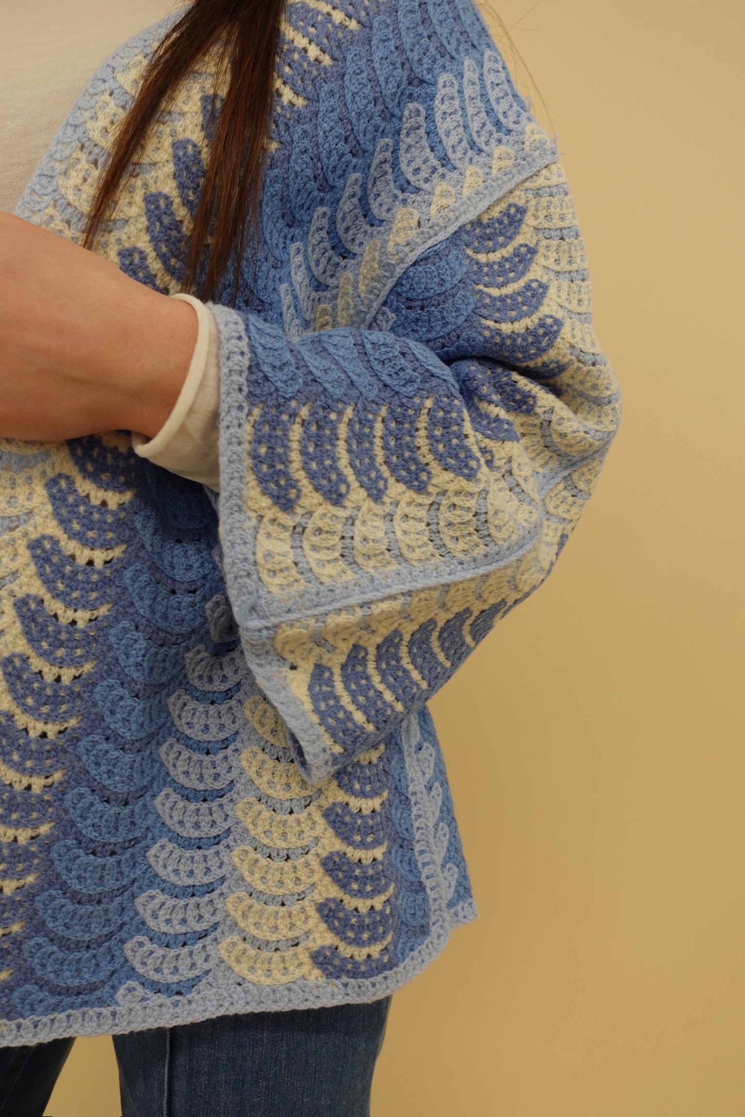 Cardigan Rainbow Azzurro