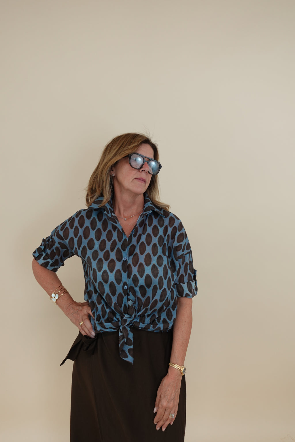 Camicia Annalisa Azzurra