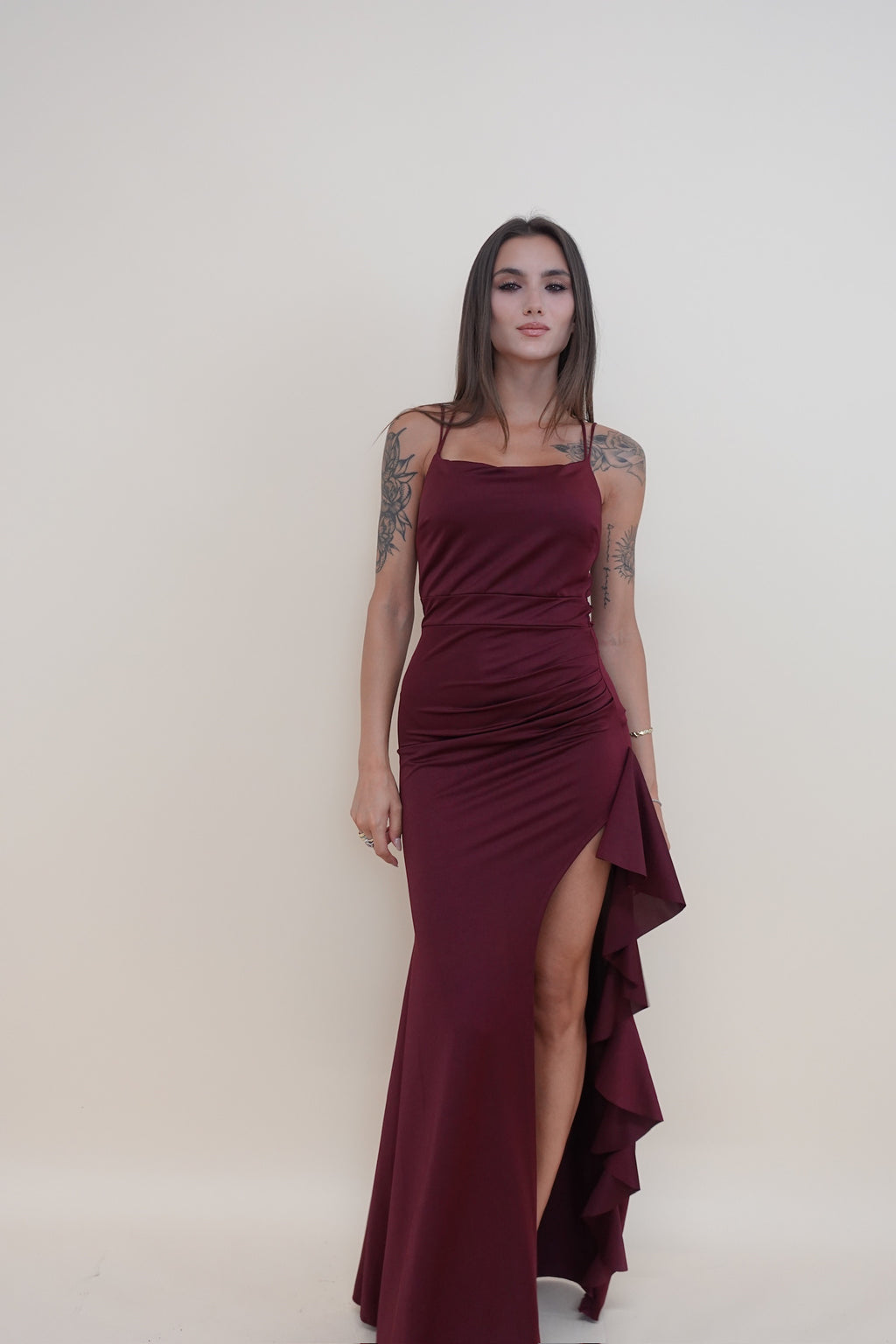 Abito Martina Bordeaux