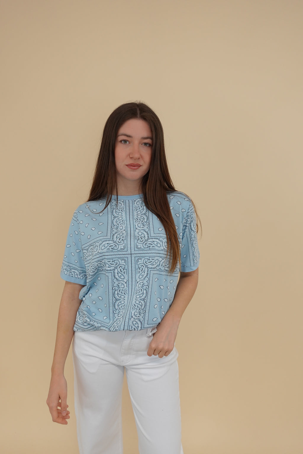 T-shirt Bandana Azzurra