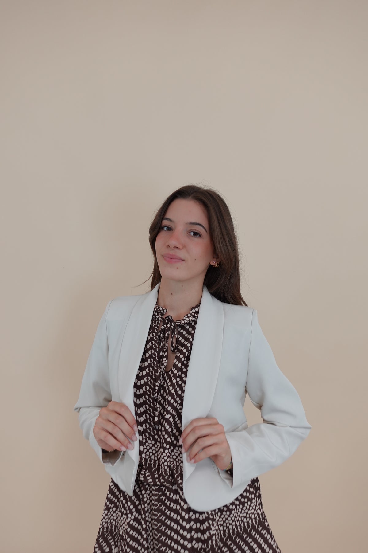 Giacca Crop Beige