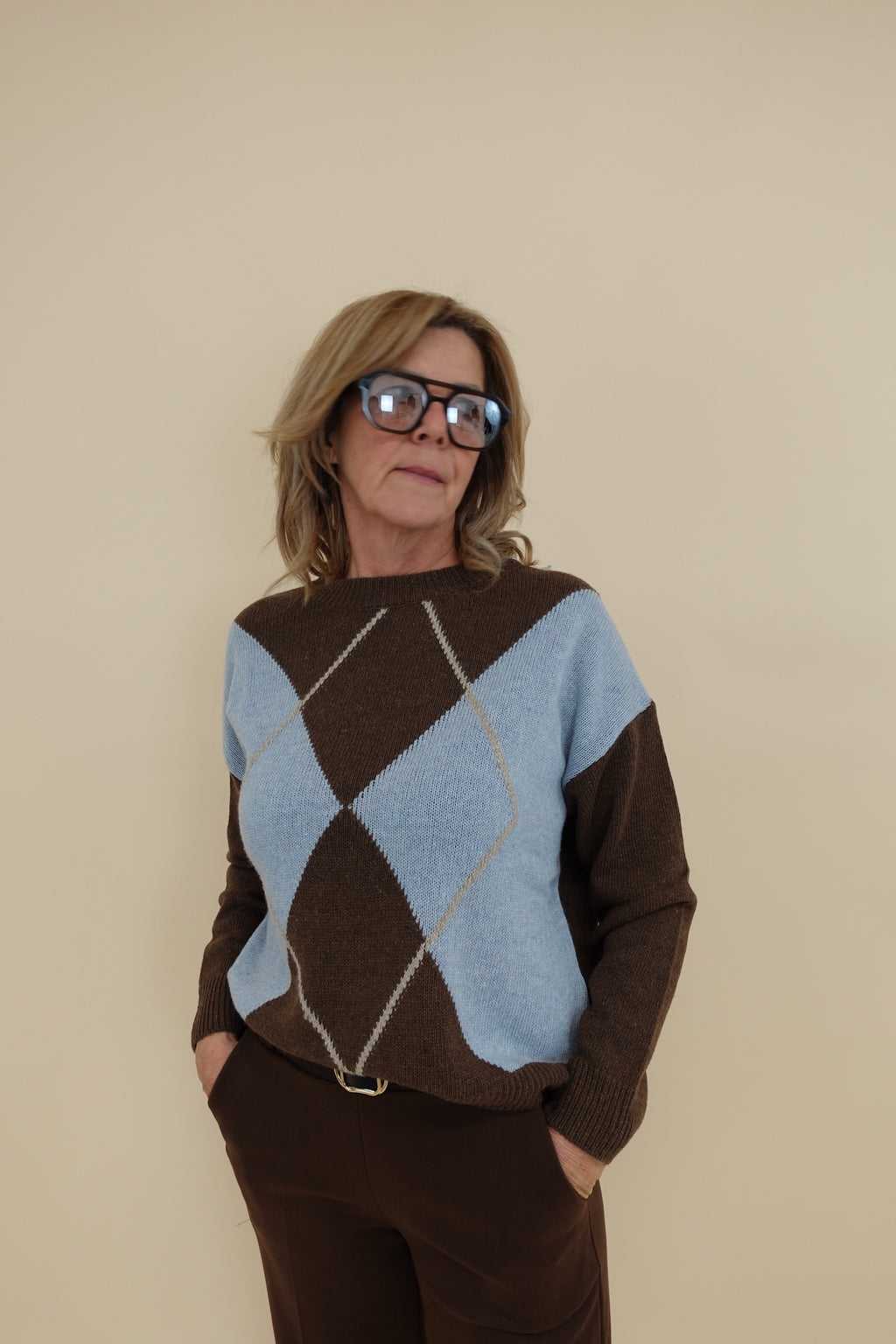 Maglione Emily Marrone