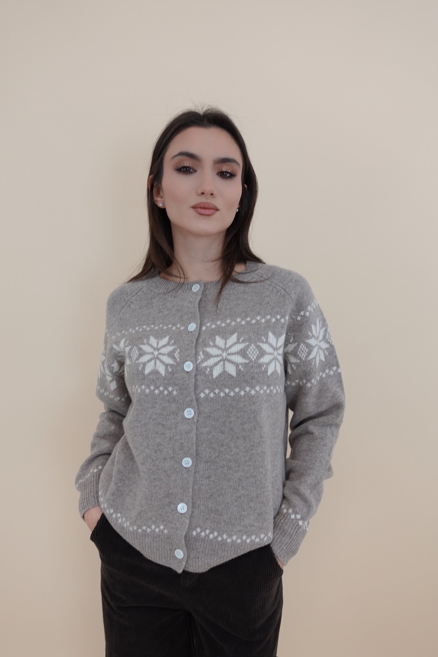 Maglione Cortina Dark Beige