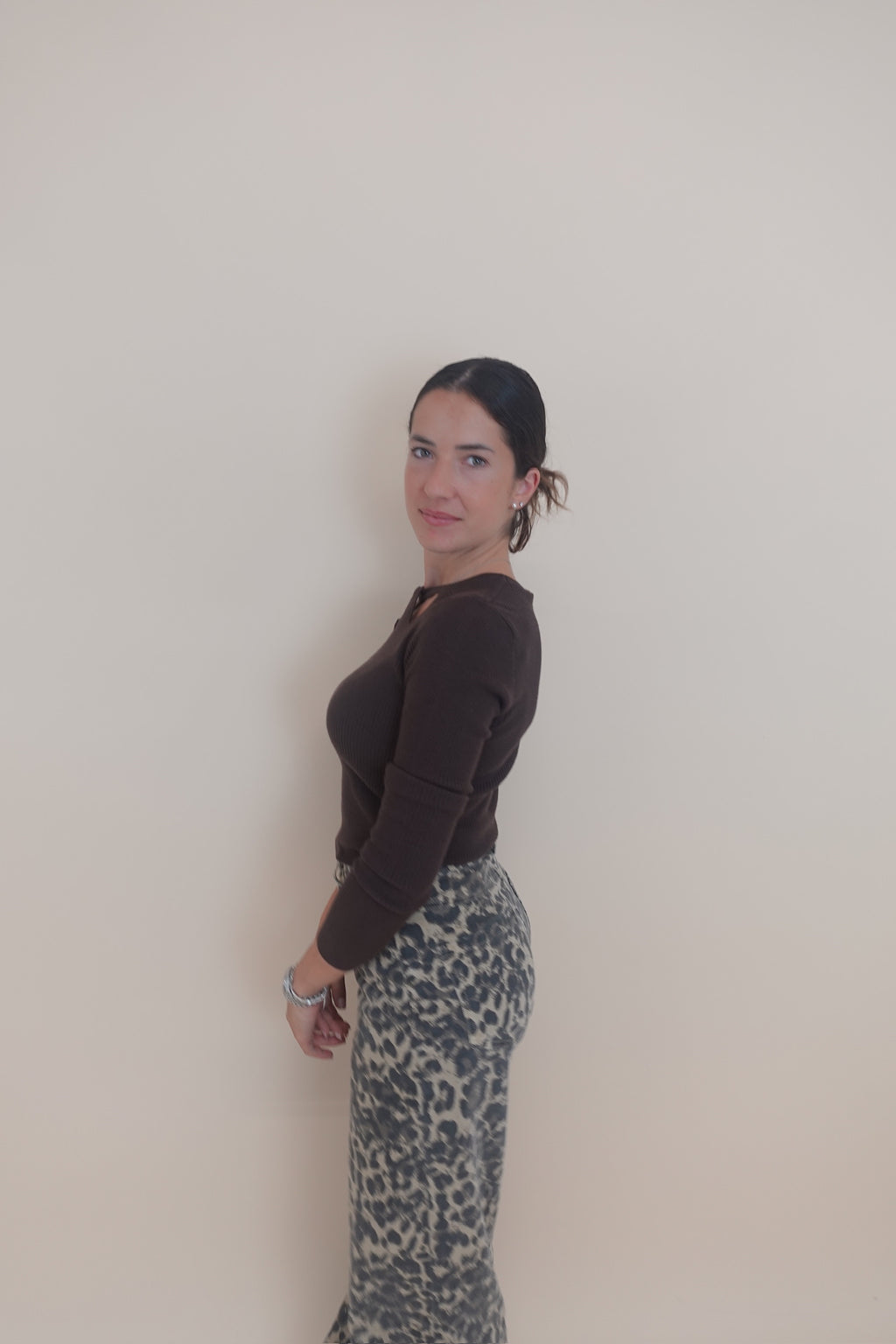 Maglioncino Cut Marrone