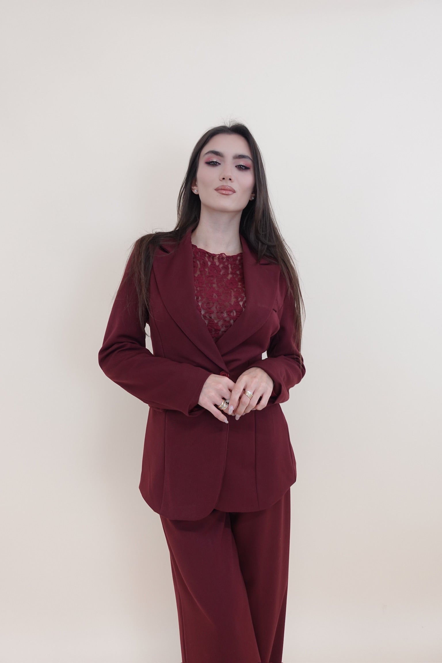 Giacca Lacci Bordeaux