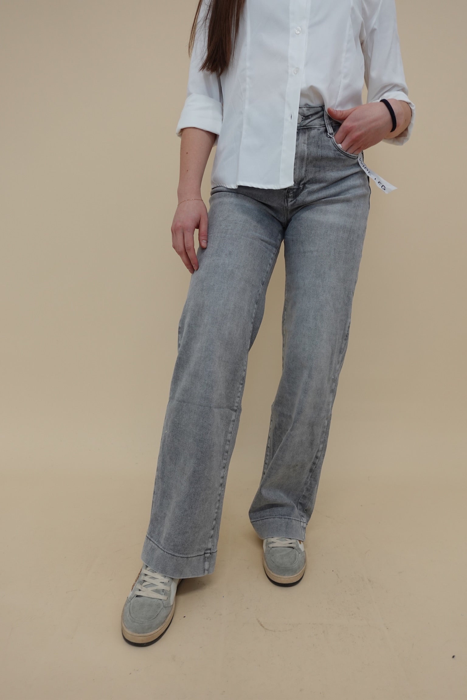 Jeans Palazzo Grigio