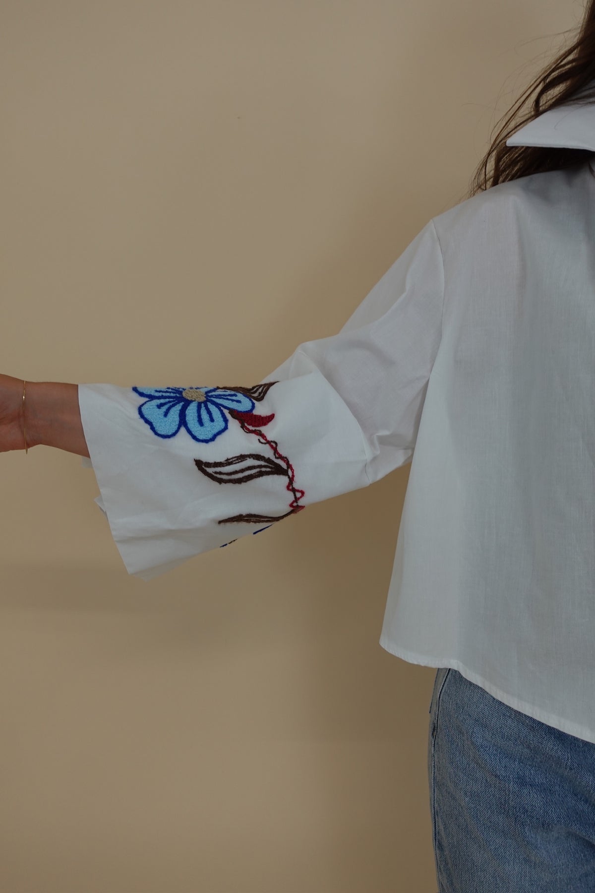 Camicia Ricamo Bianca
