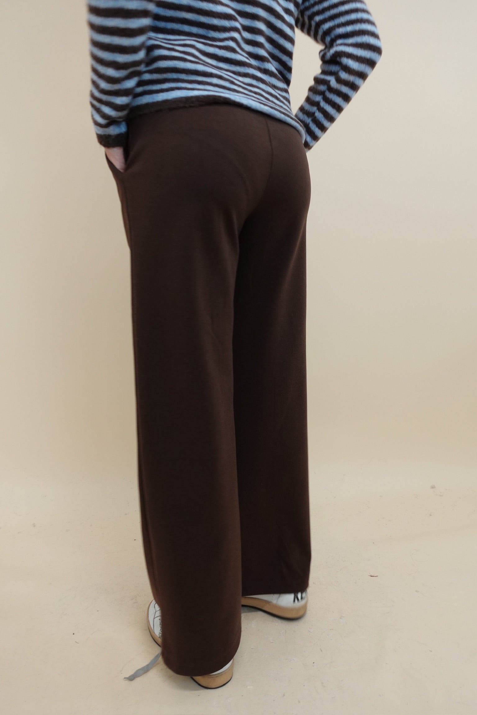 Pantalone Moda Marrone
