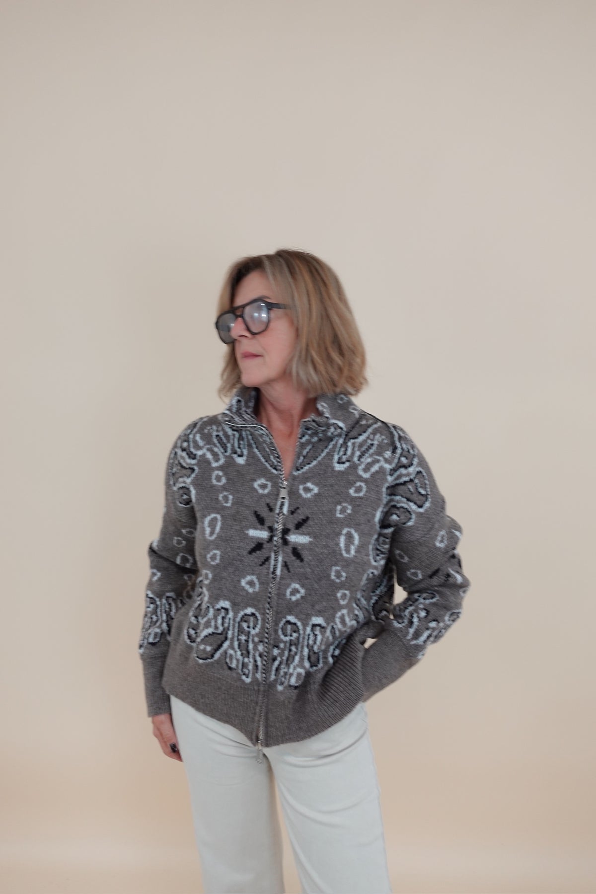 Cardigan Montagna Beige