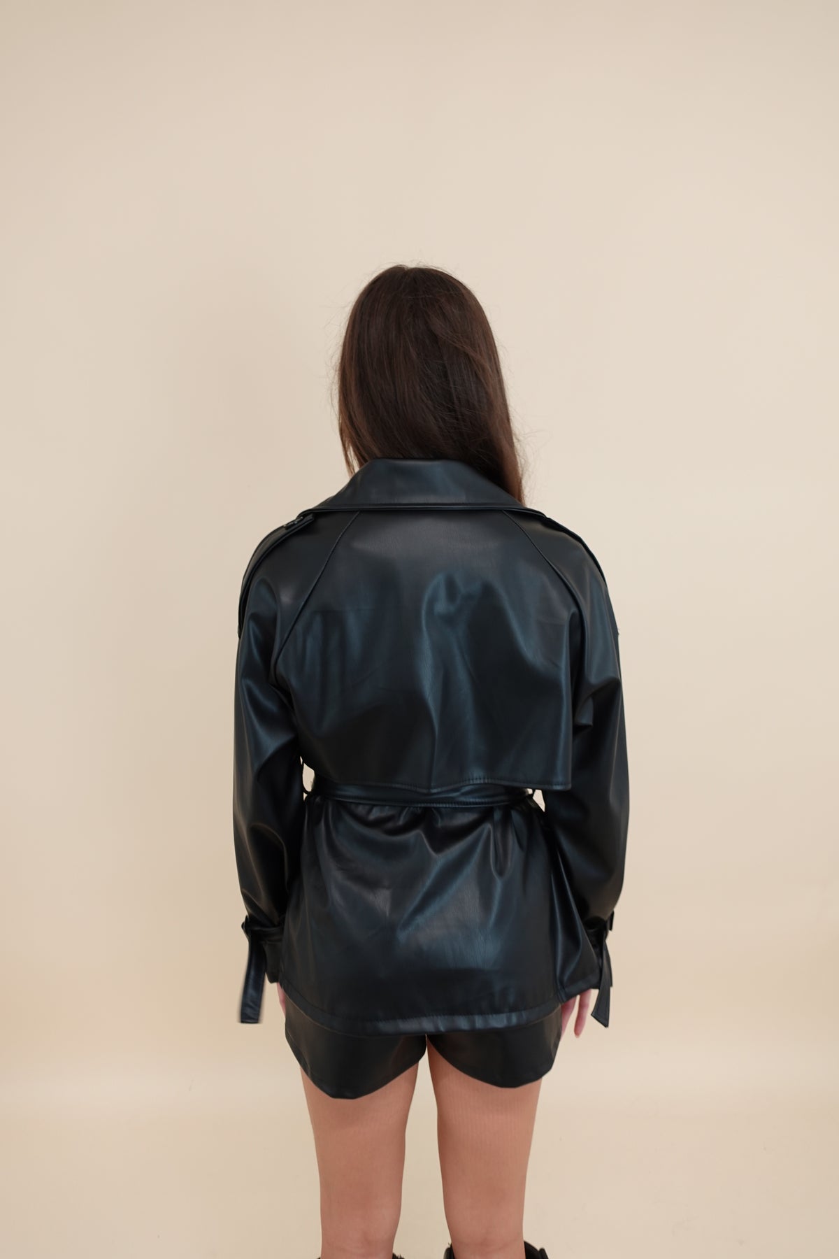 Trench Similpelle Nero