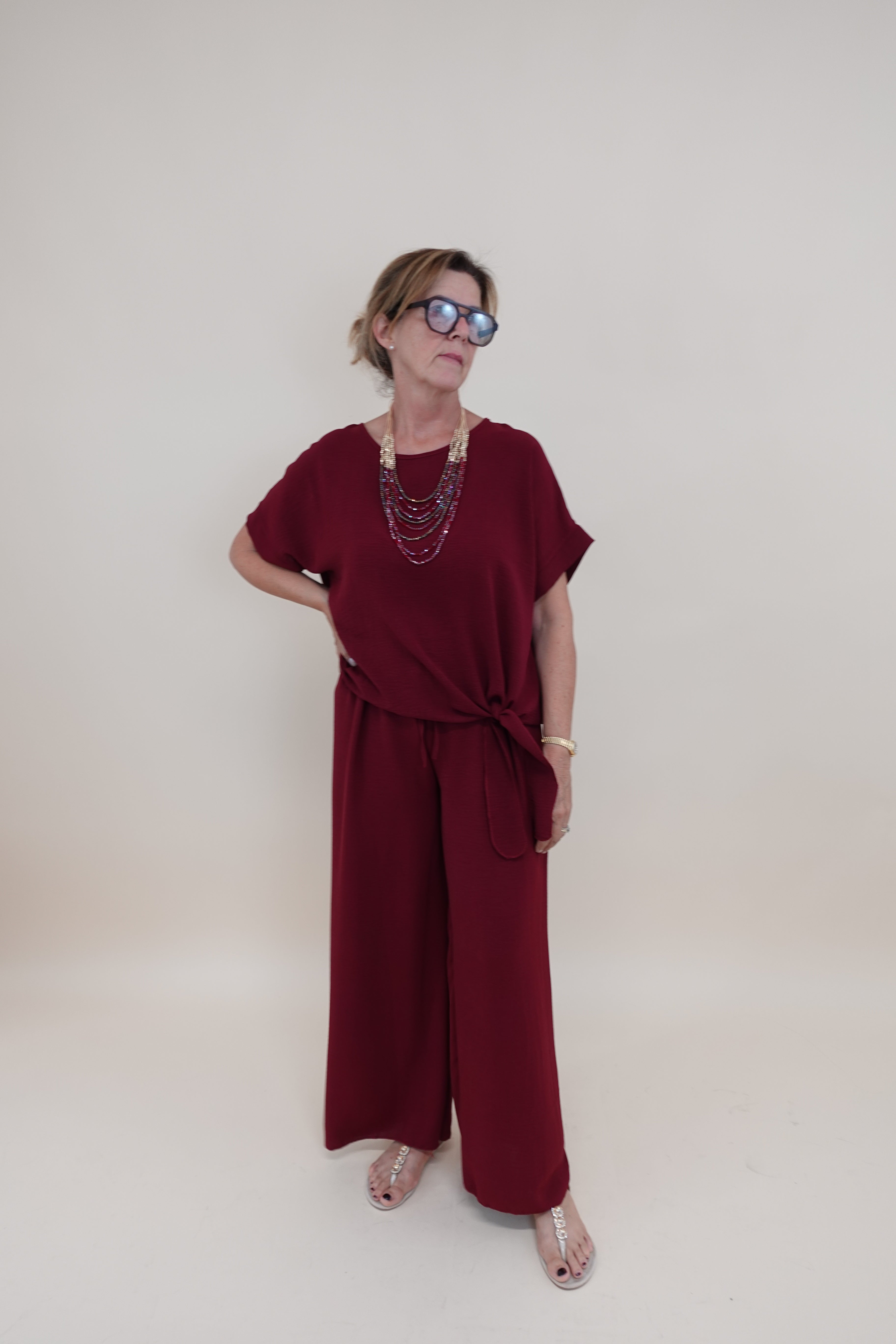 Completo Curvy Bordeaux