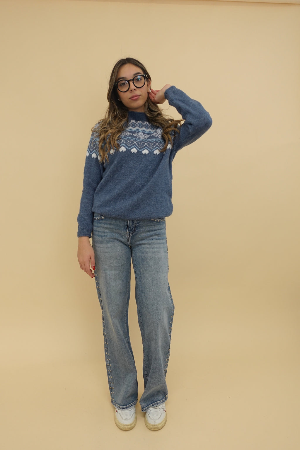 Maglione Snow Blu Jeans