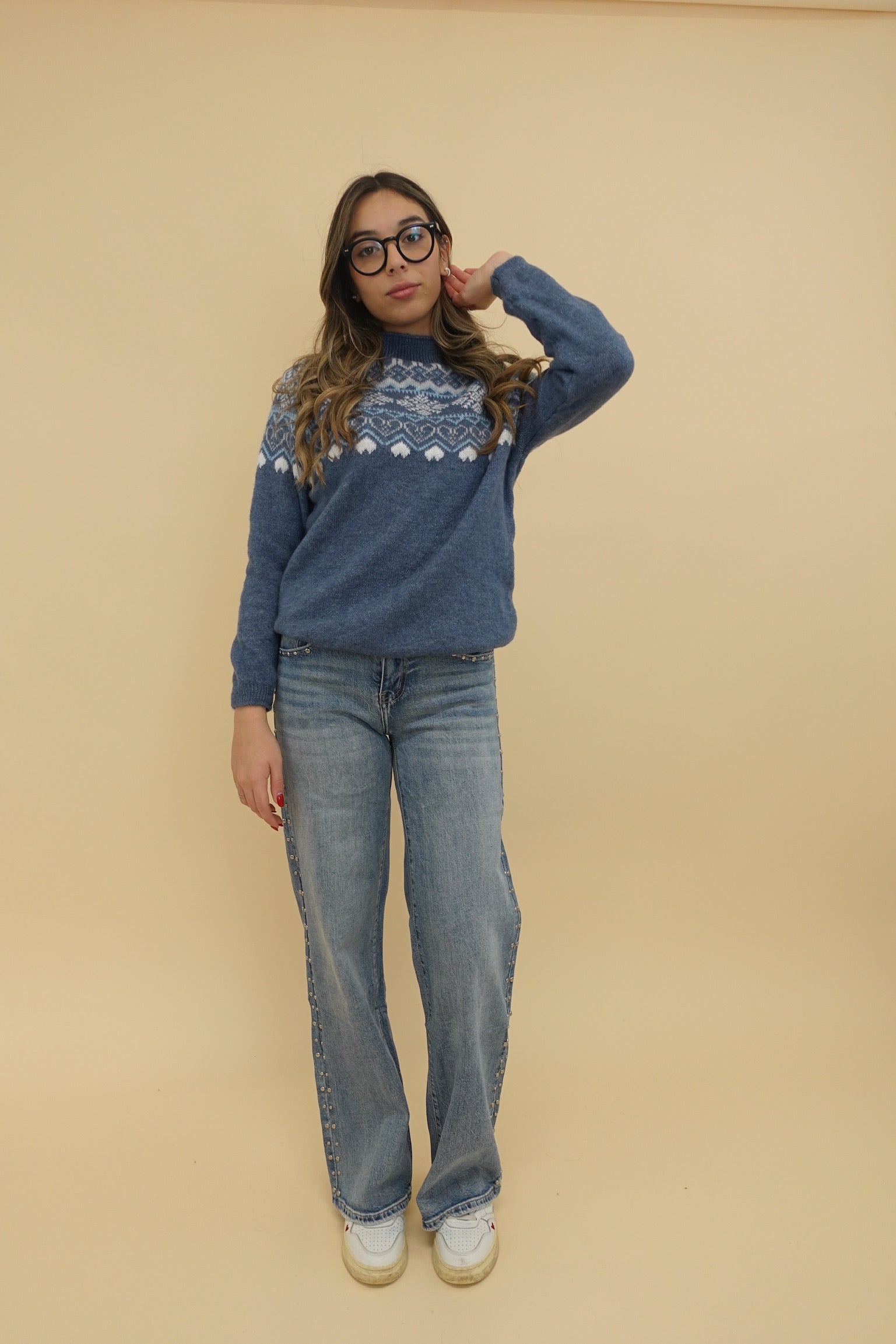 Maglione Snow Blu Jeans