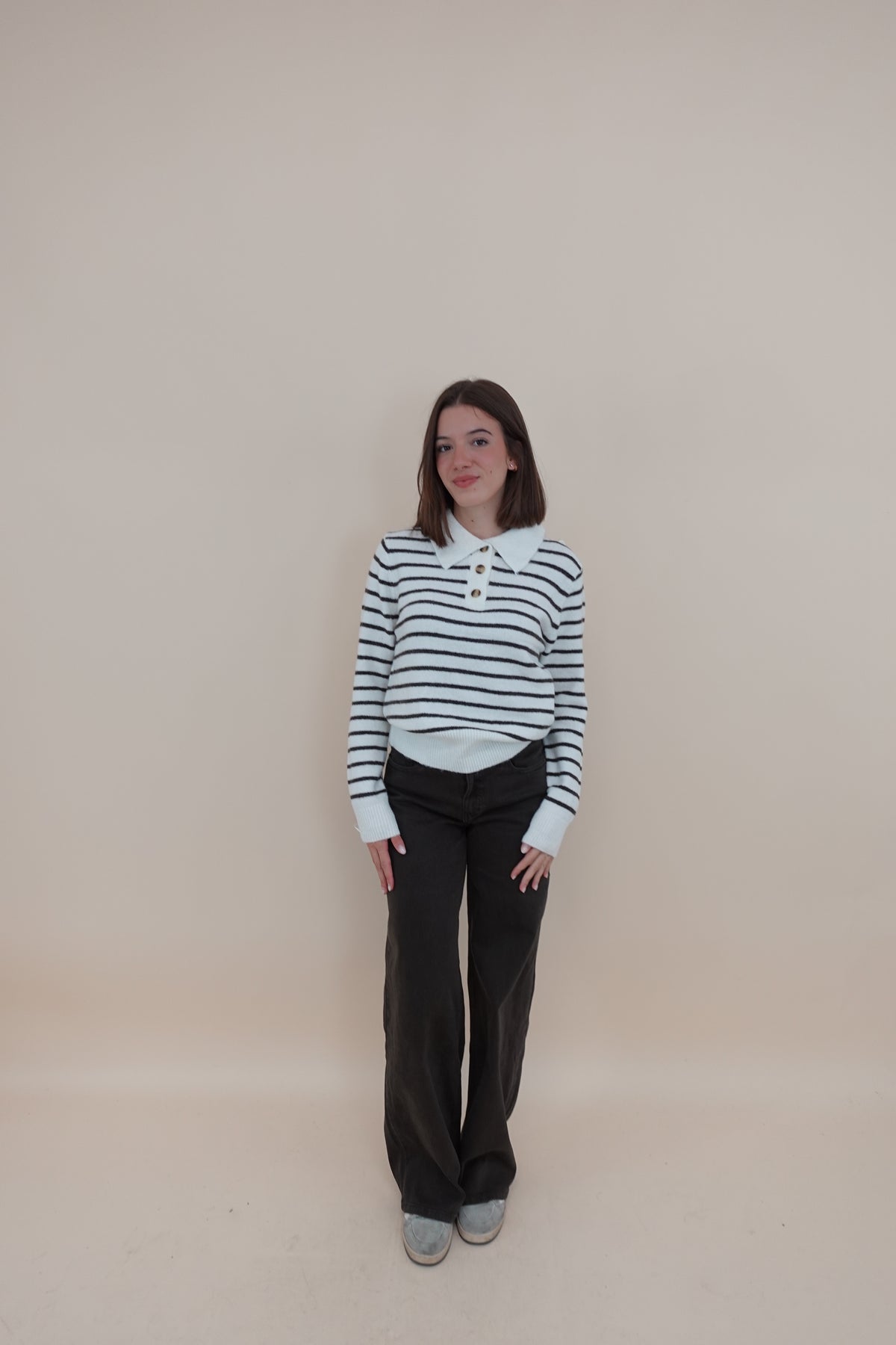 Maglione Line Bianco