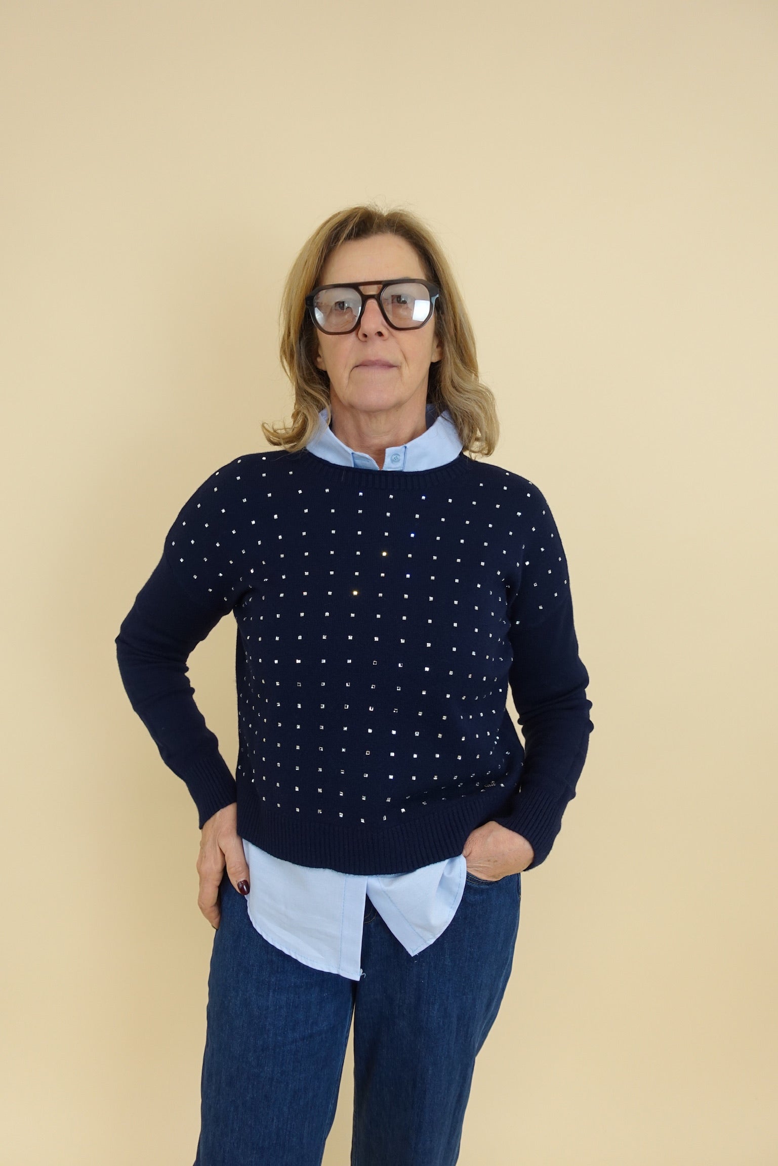 Maglione Samuela Blu