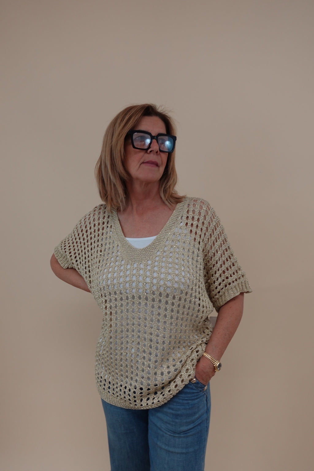 Maglia Gold Traforata