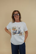 T-shirt Vespa Blu