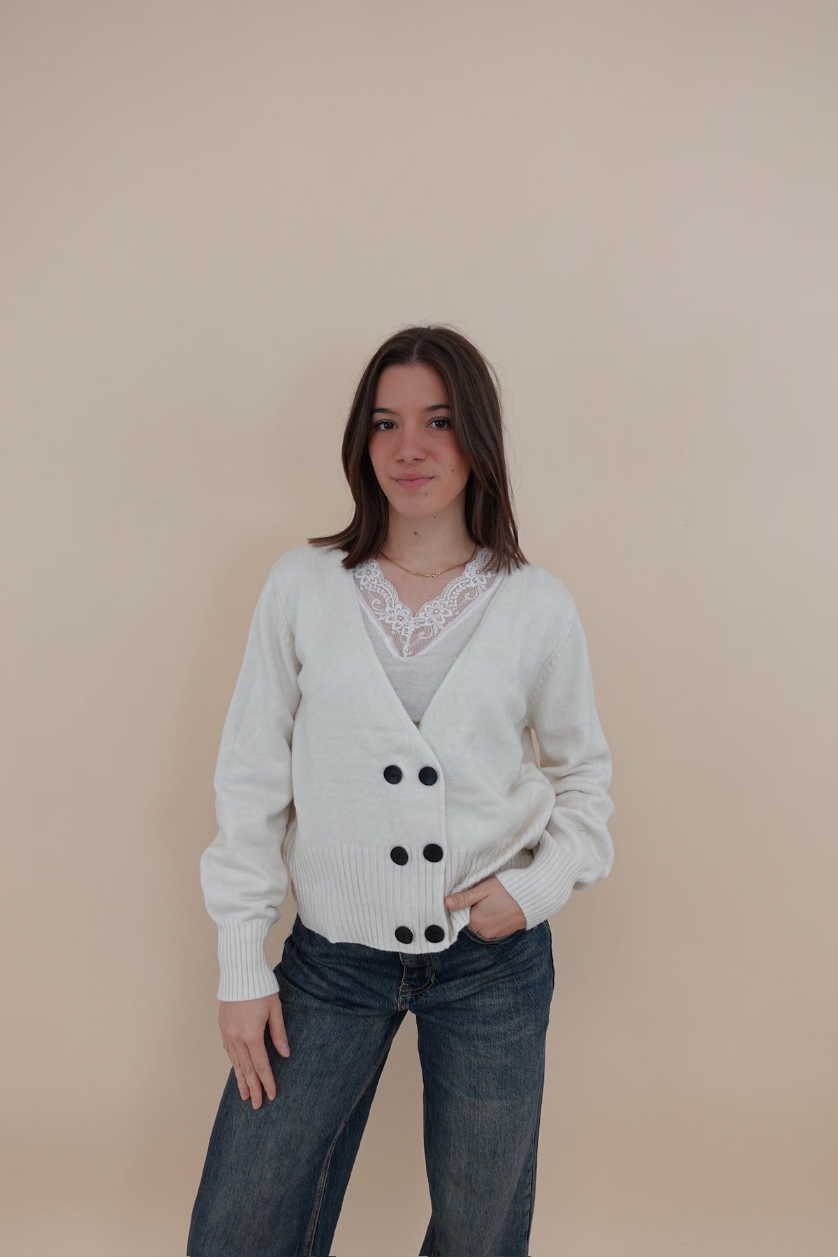 Cardigan Teresa Panna