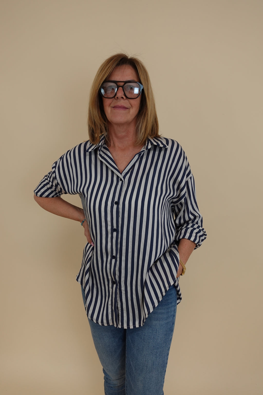 Camicia Over Blu