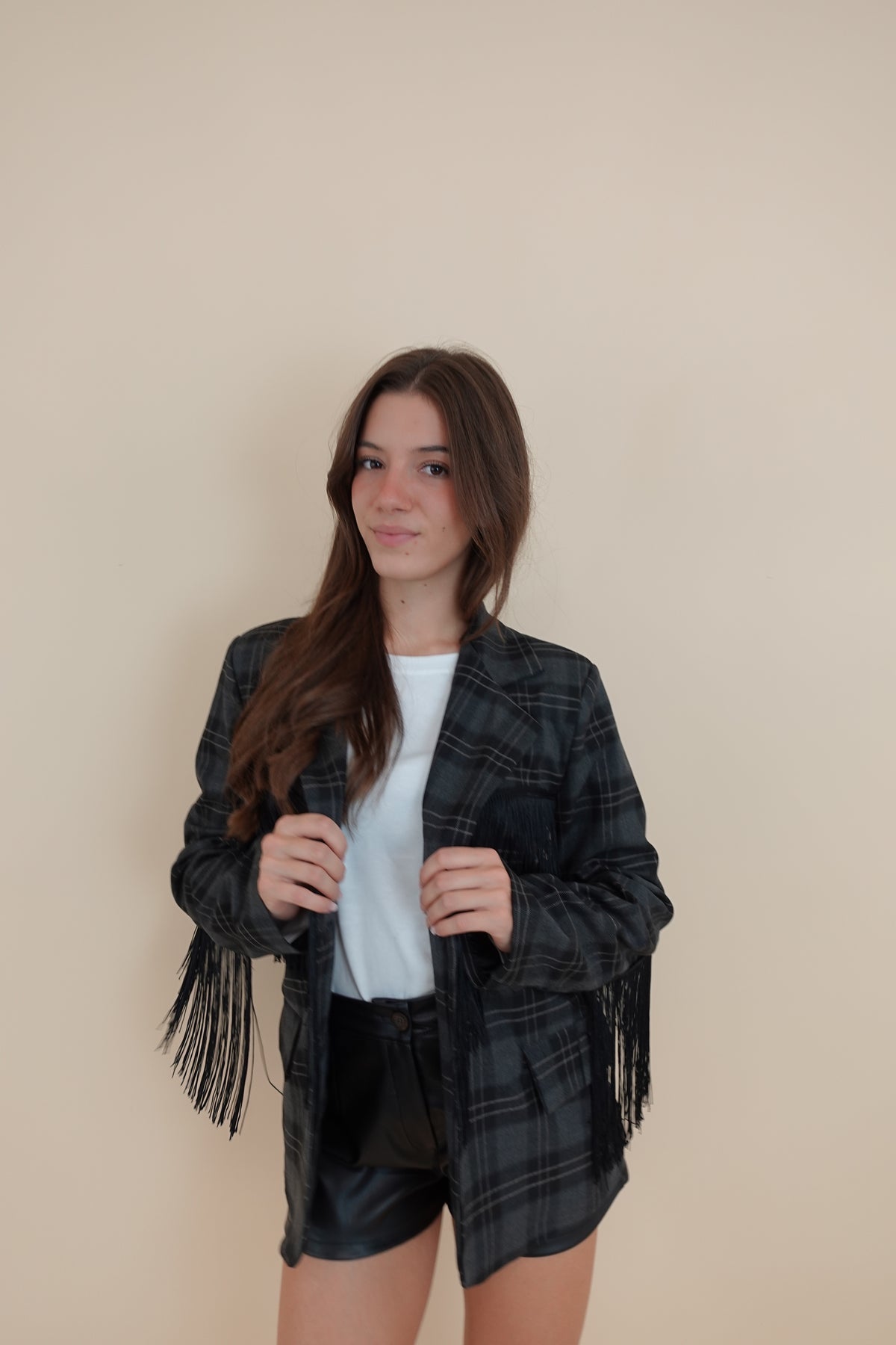 Giacca Frange Black
