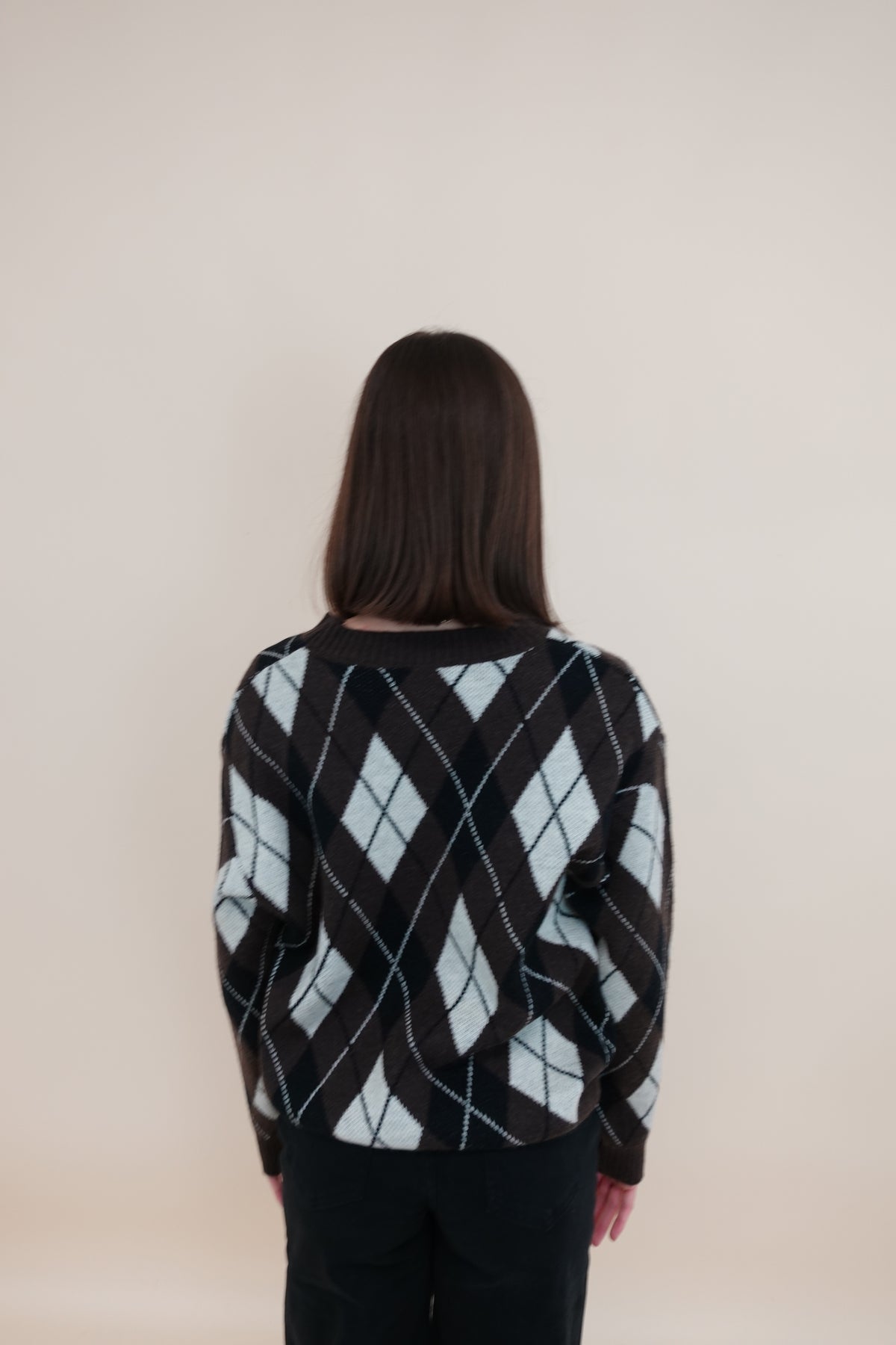 Maglione Scacchi Brown