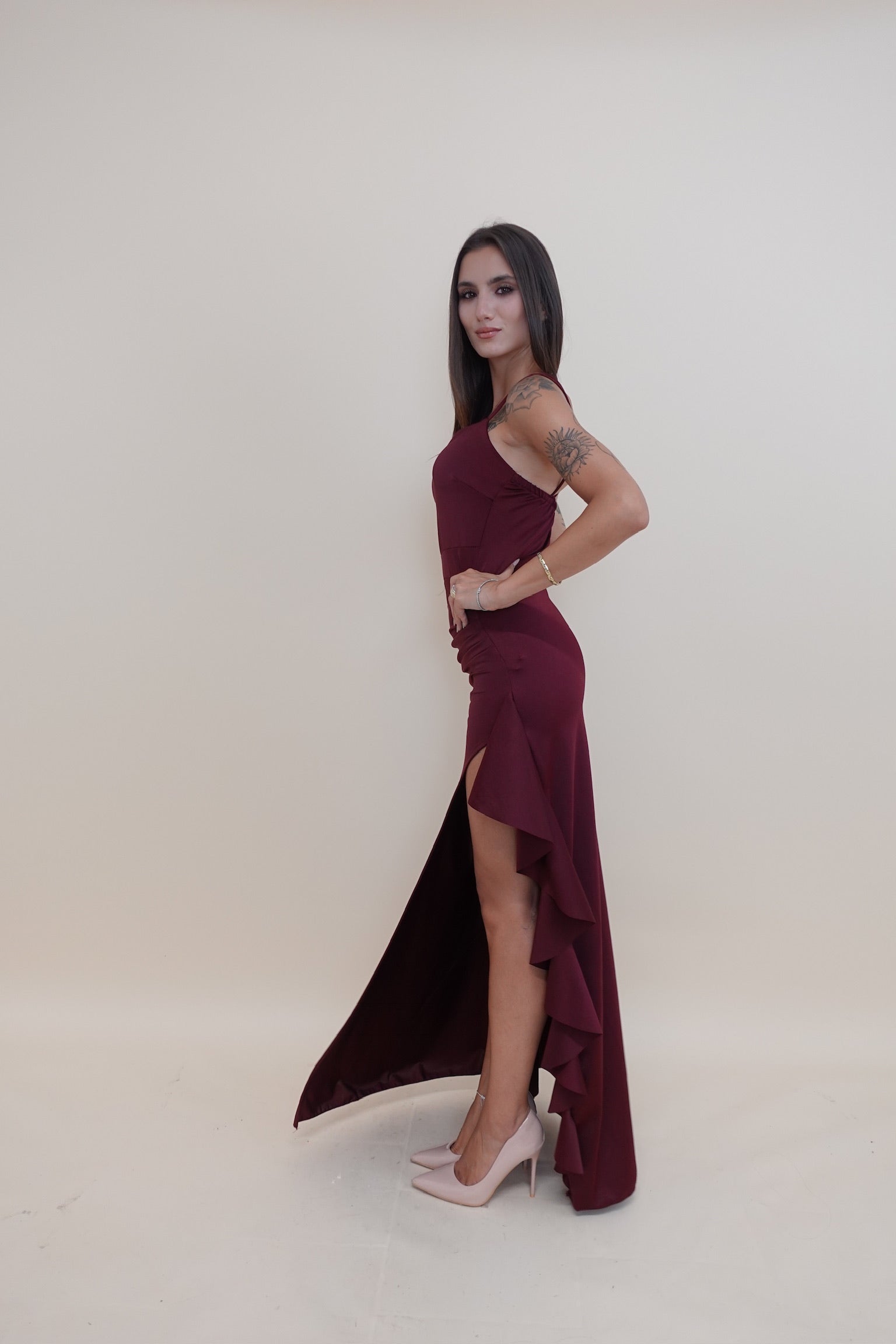 Abito Martina Bordeaux