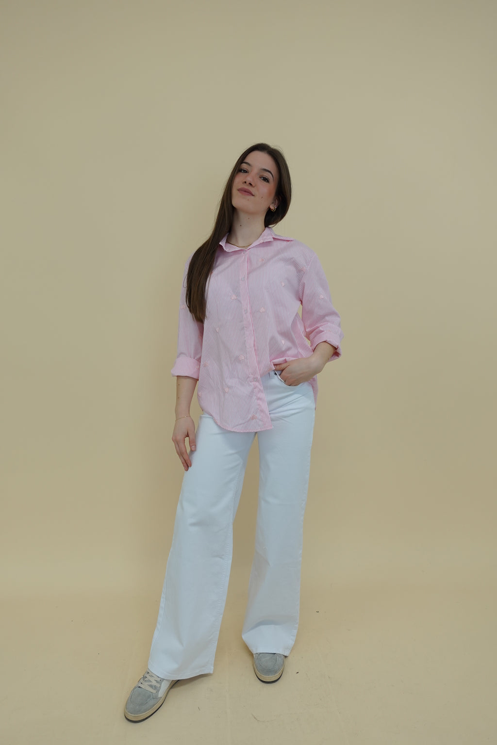 Camicia Cuore Rosa