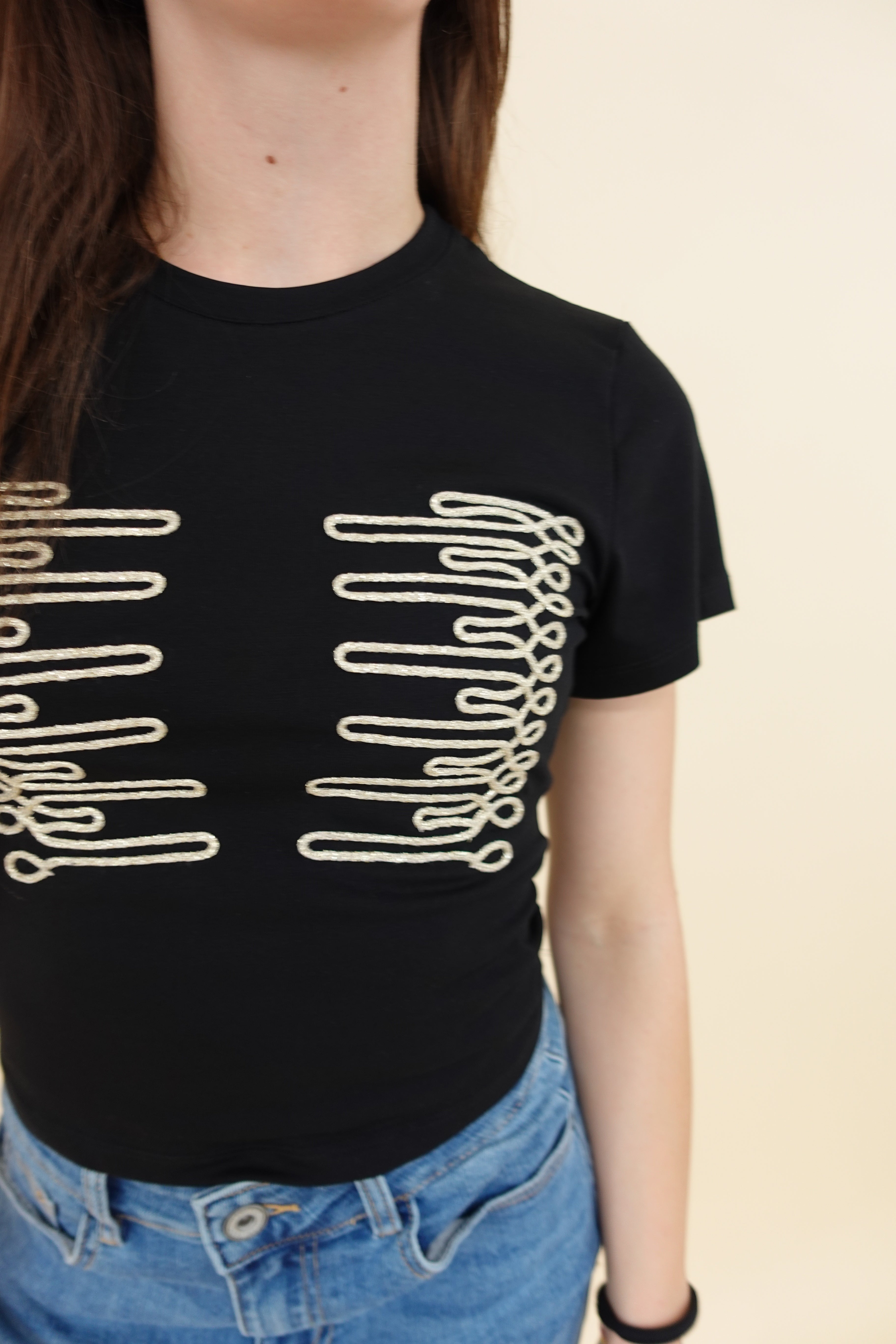 T-shirt Gold Nera