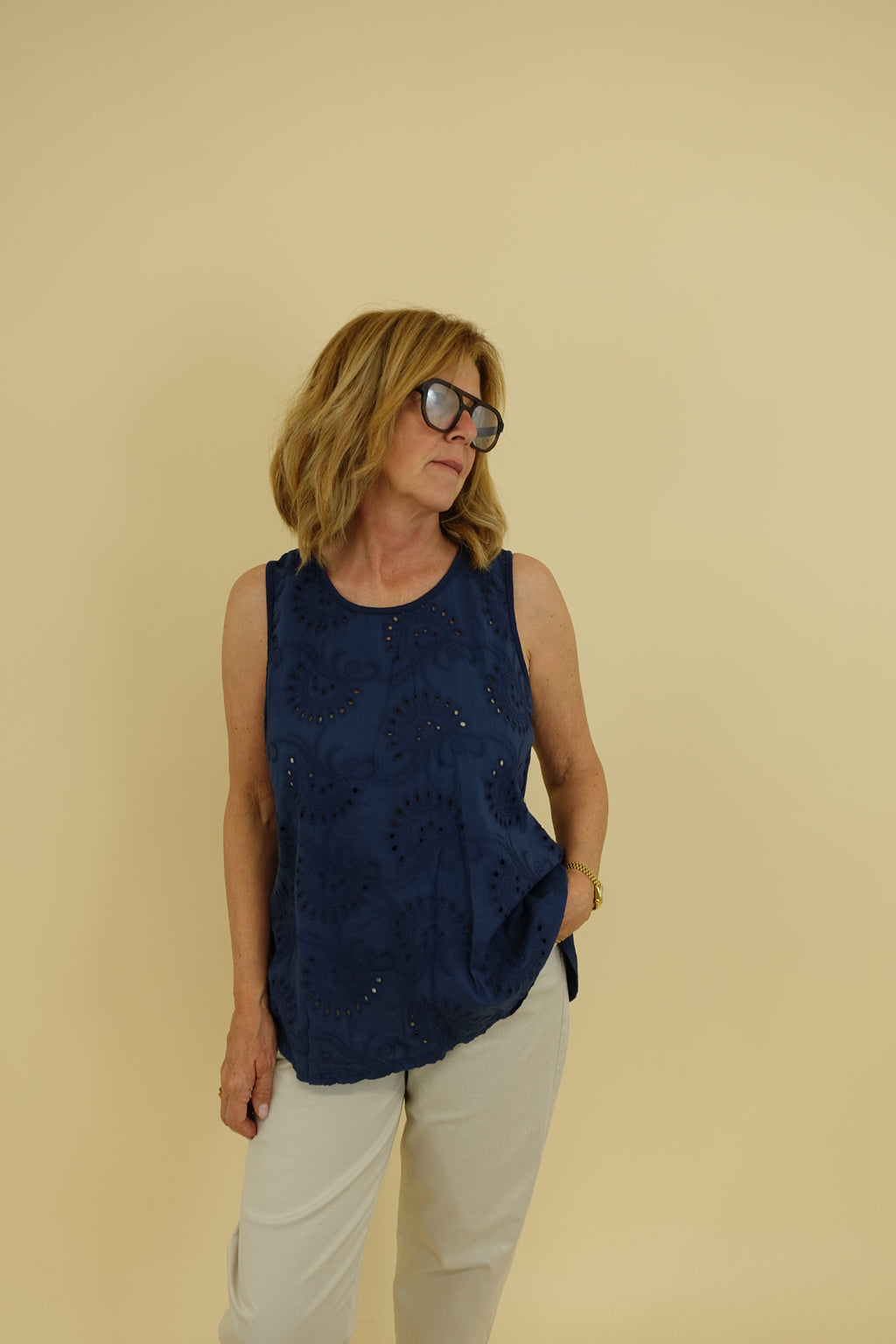 Canotta Francesca Blu