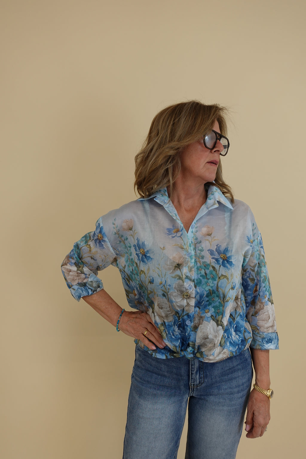 Camicia Primavera Azzurra
