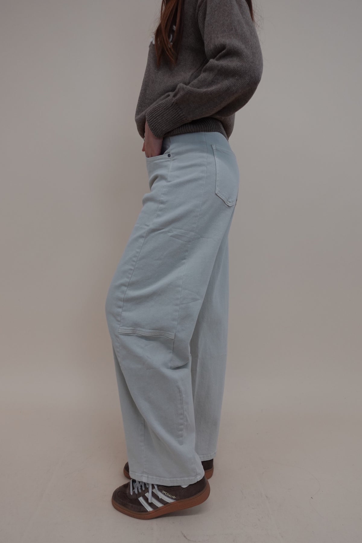 Jeans Balloon Beige